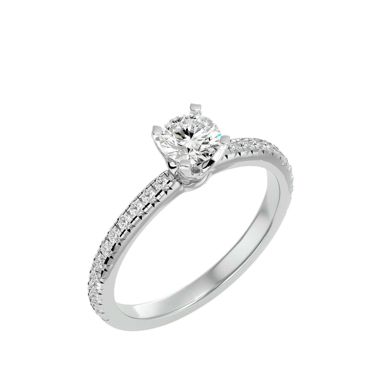 Emelia Round Solitaire Ring
