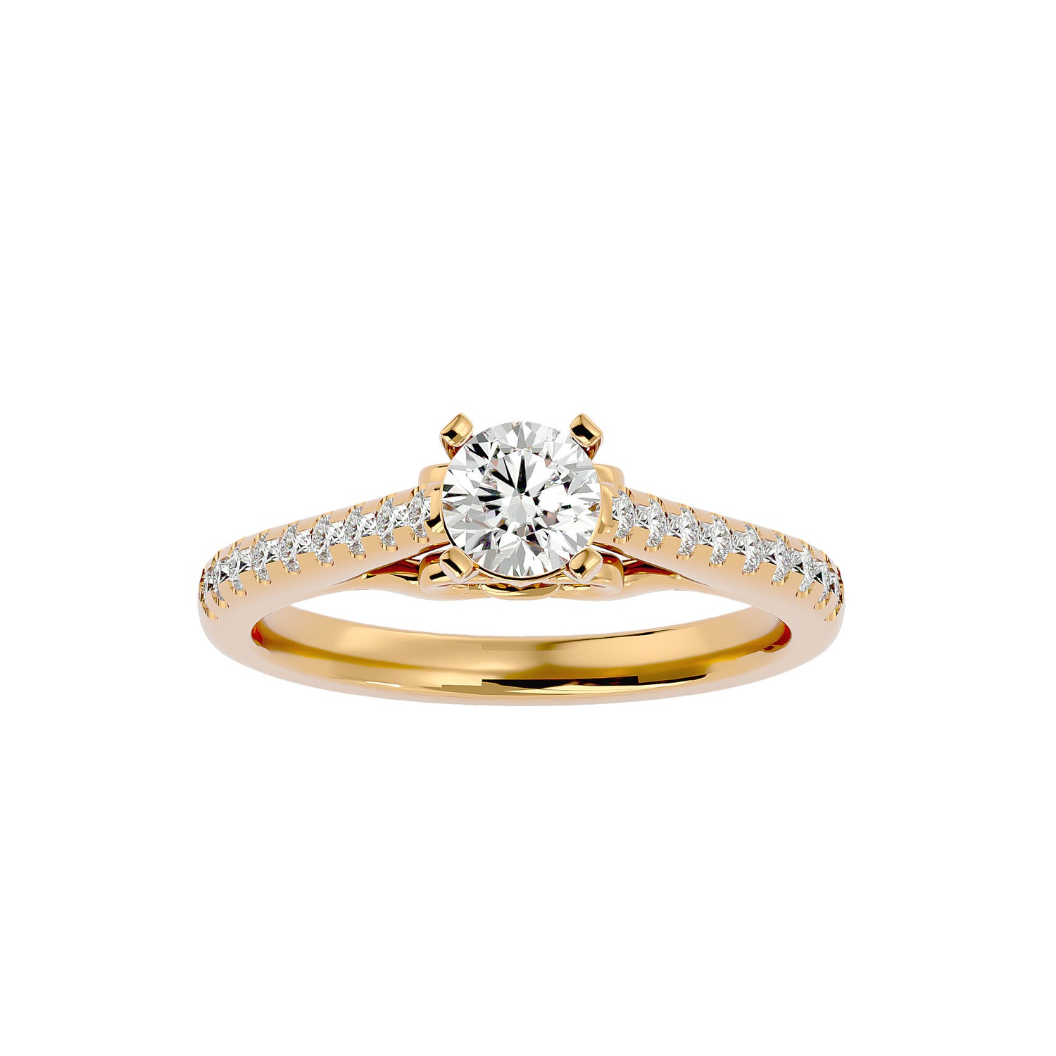 Carly Round Solitaire Ring