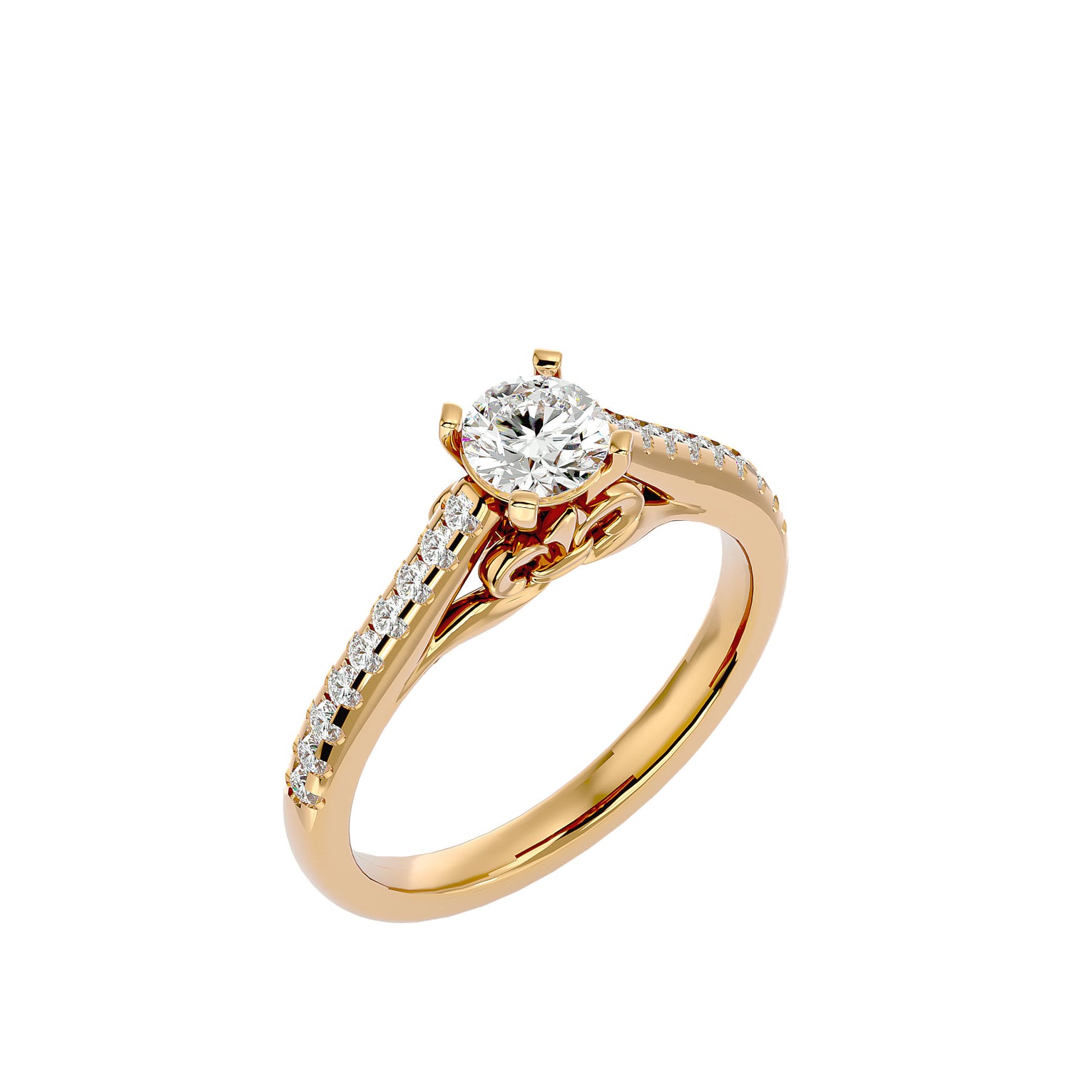 Carly Round Solitaire Ring
