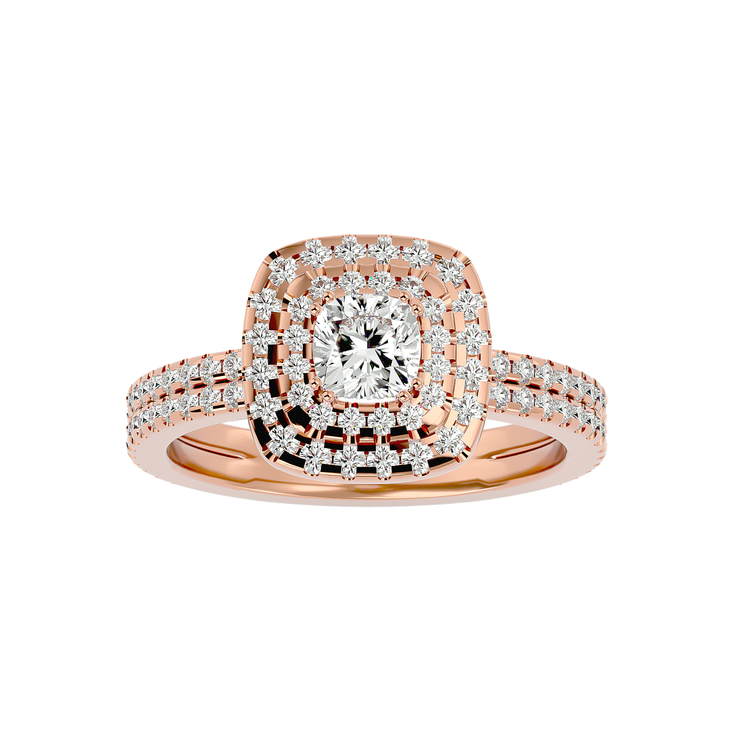Coretta Diamond Halo Ring