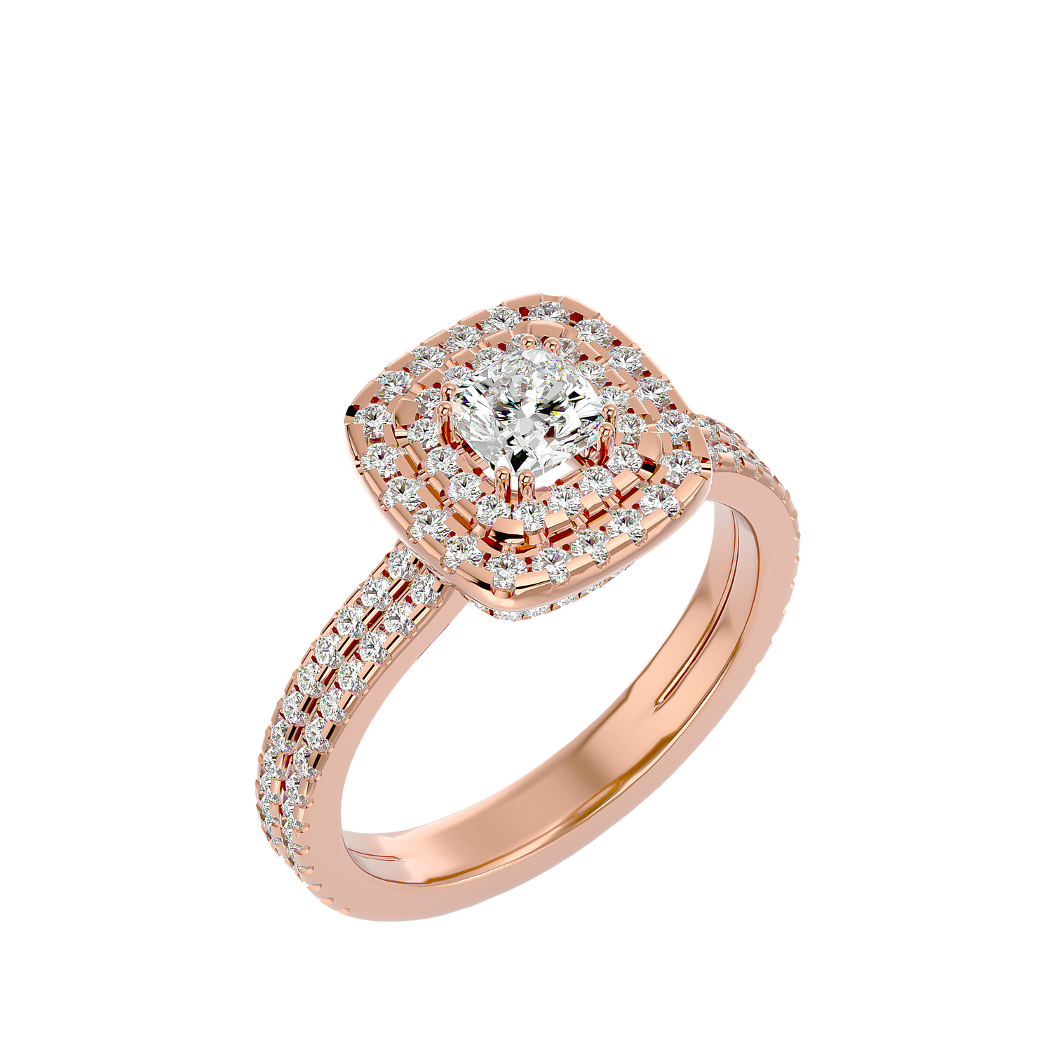 Coretta Diamond Halo Ring