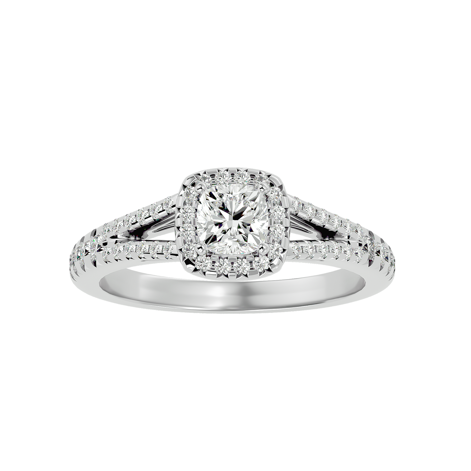 Coty Diamond Halo Ring