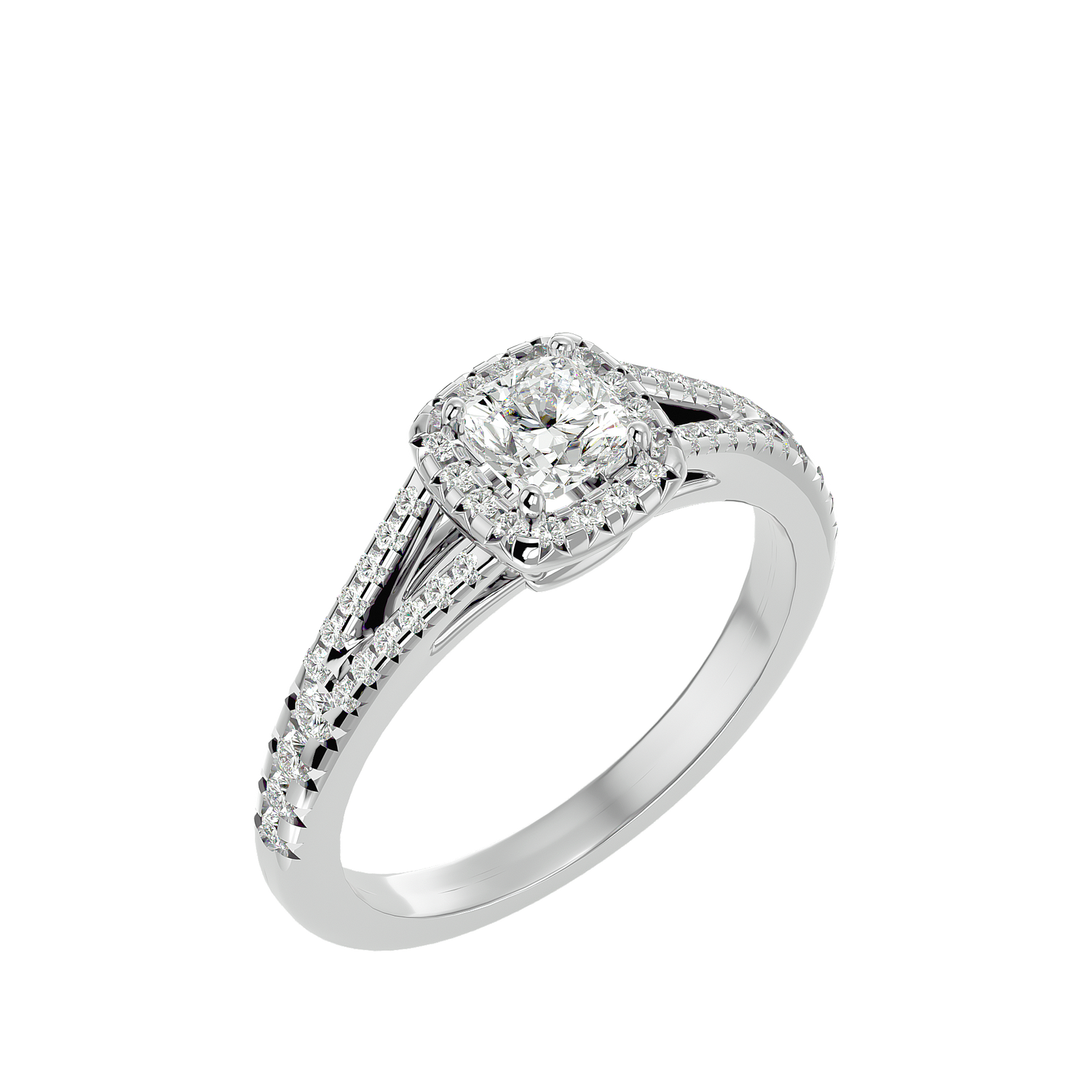 Coty Diamond Halo Ring