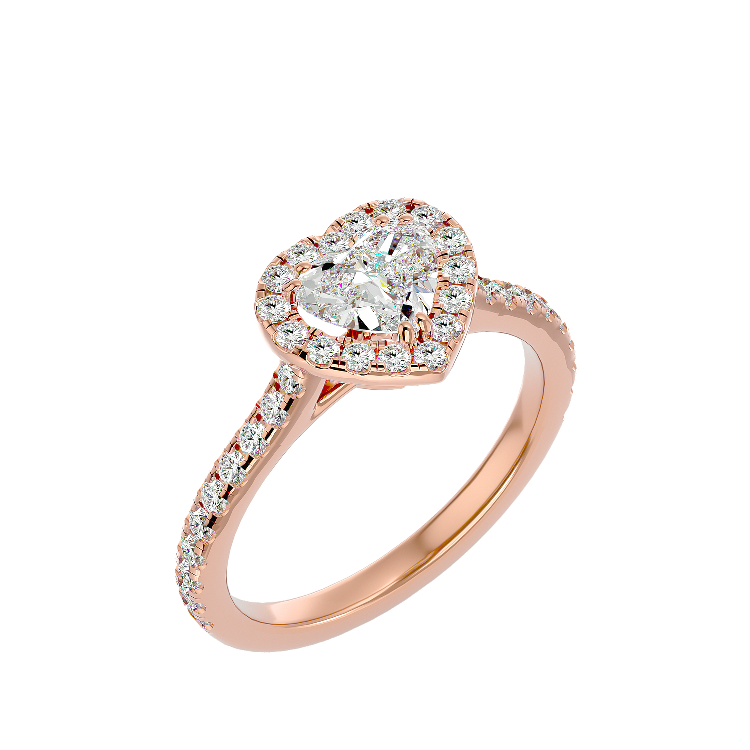 Eleanor Diamond Halo Ring