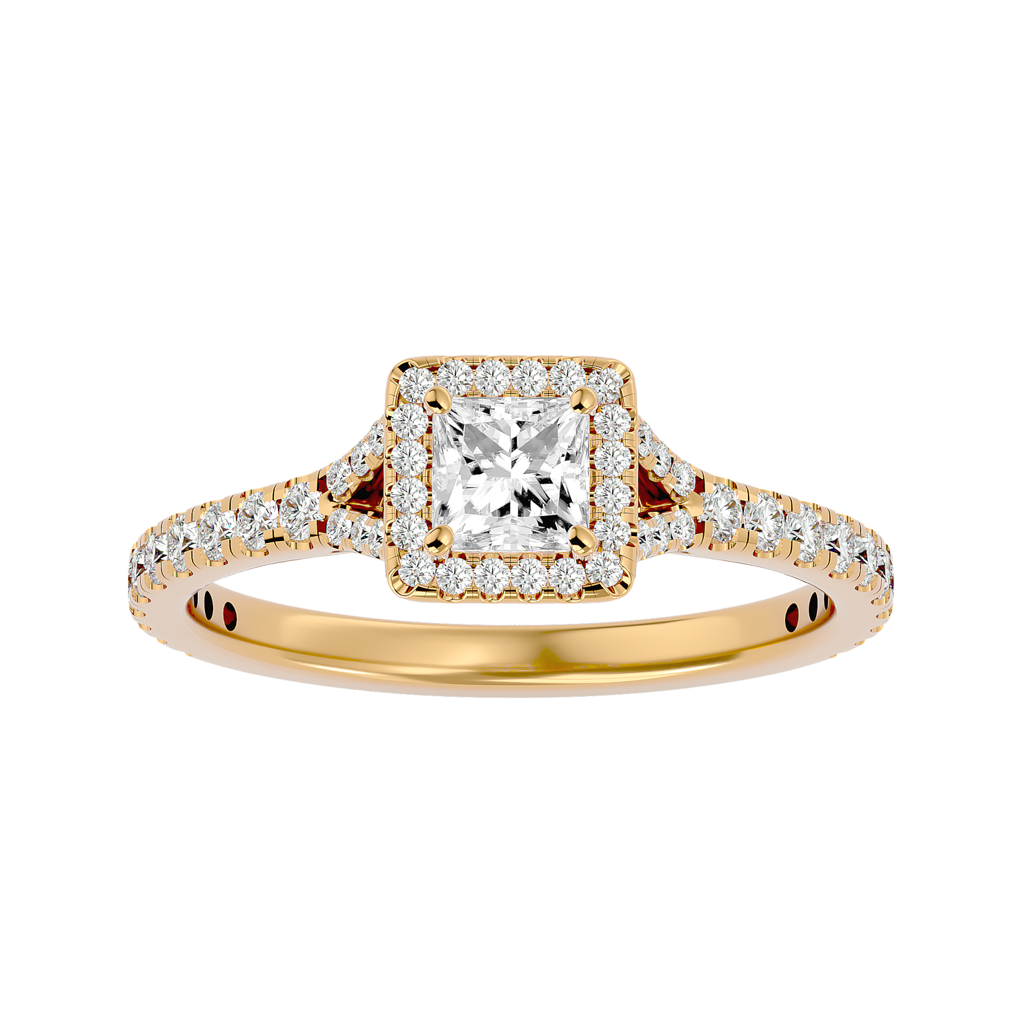Fiorella Diamond Halo Ring