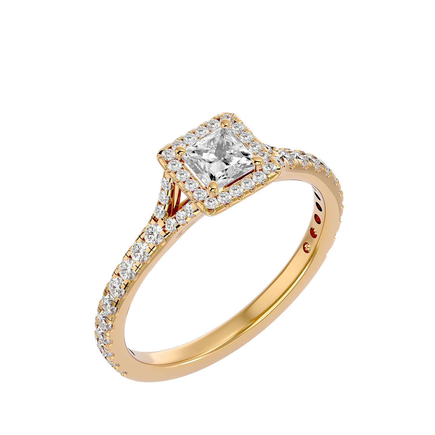 Fiorella Diamond Halo Ring