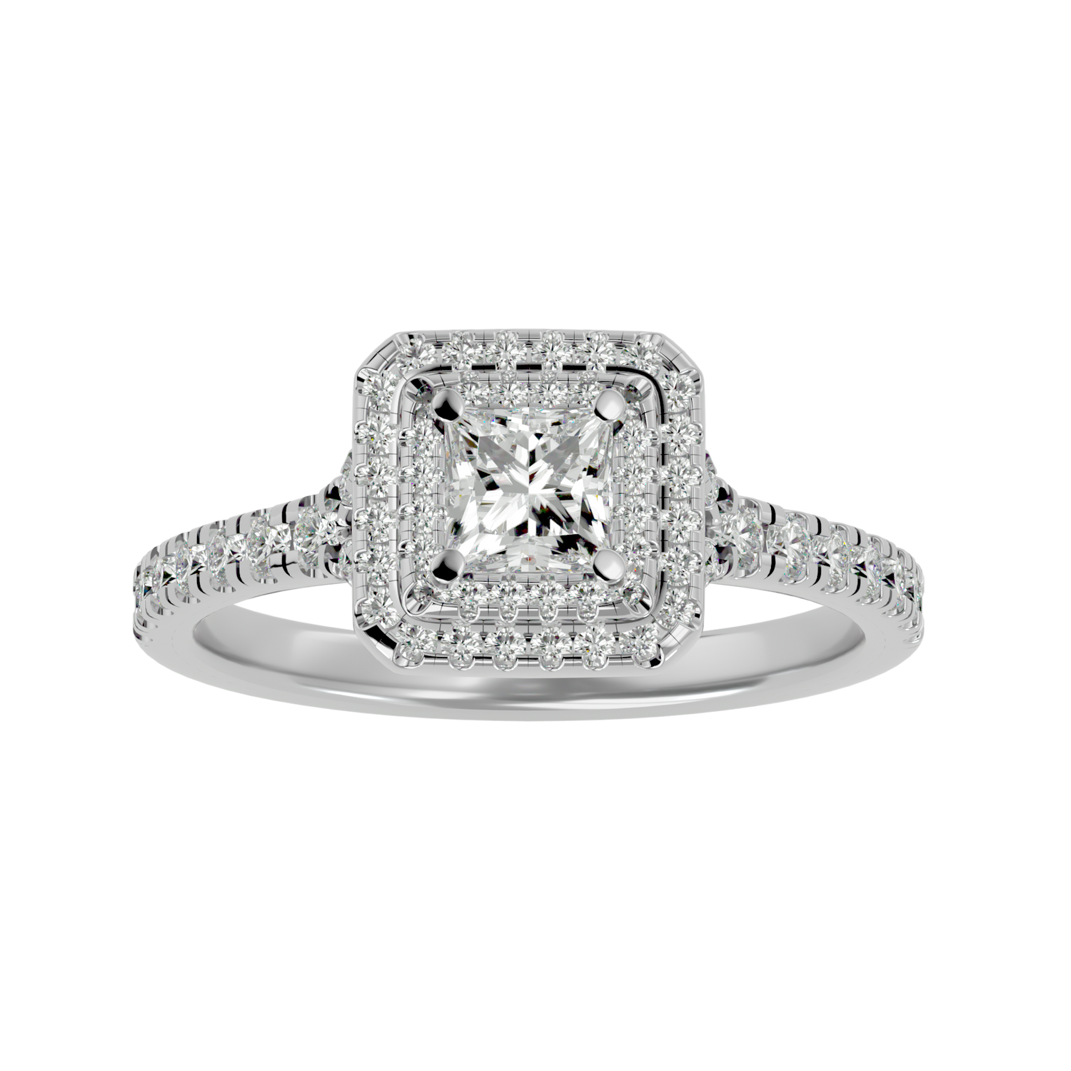 Francesca Diamond Halo Ring