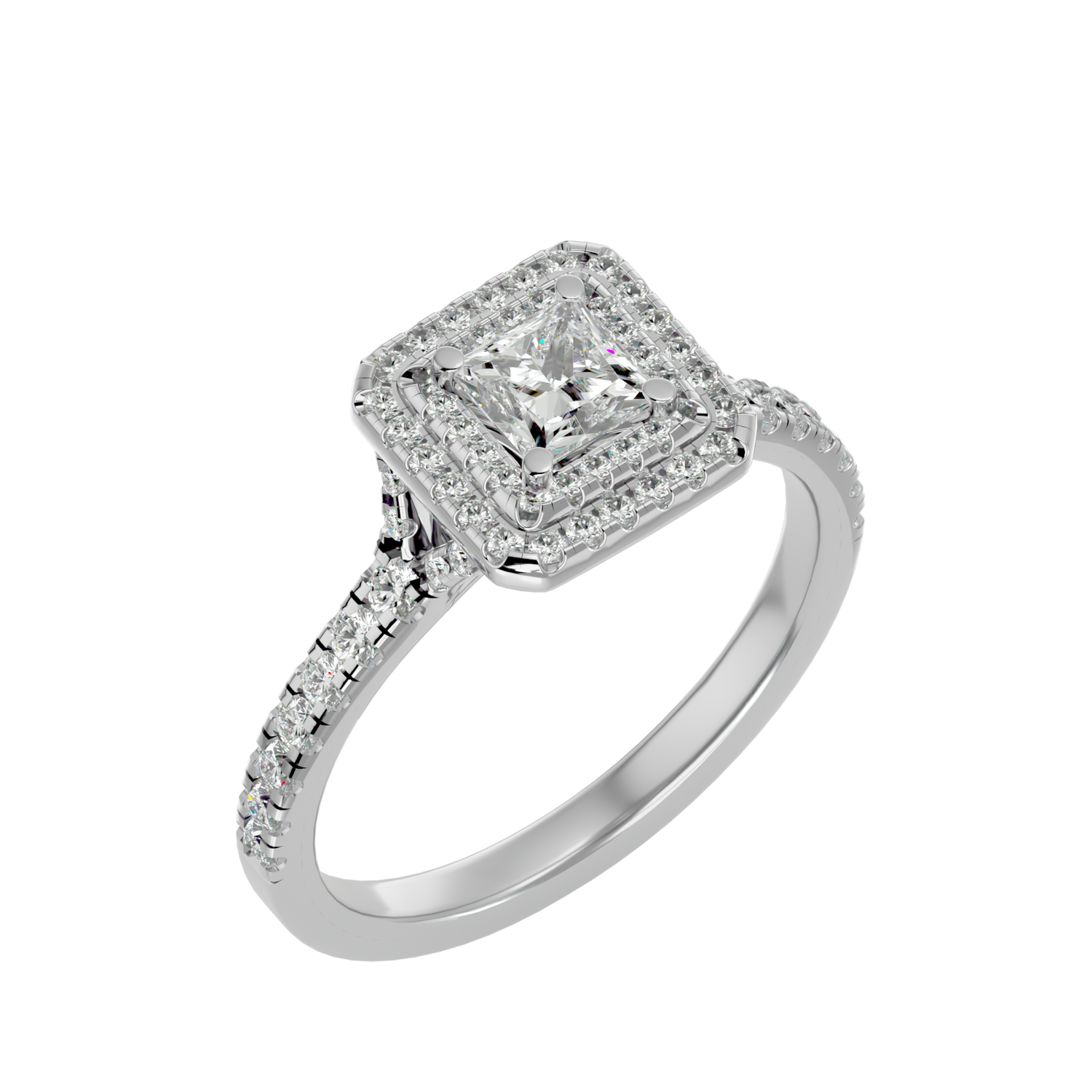 Francesca Diamond Halo Ring