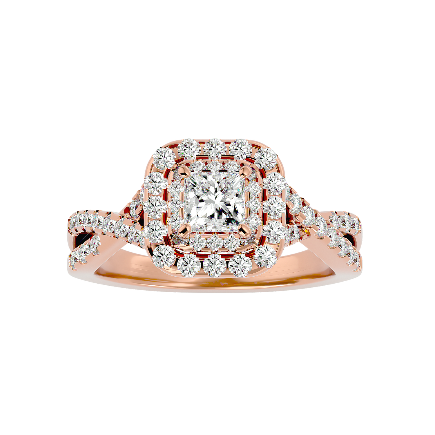 Giada Diamond Halo Ring