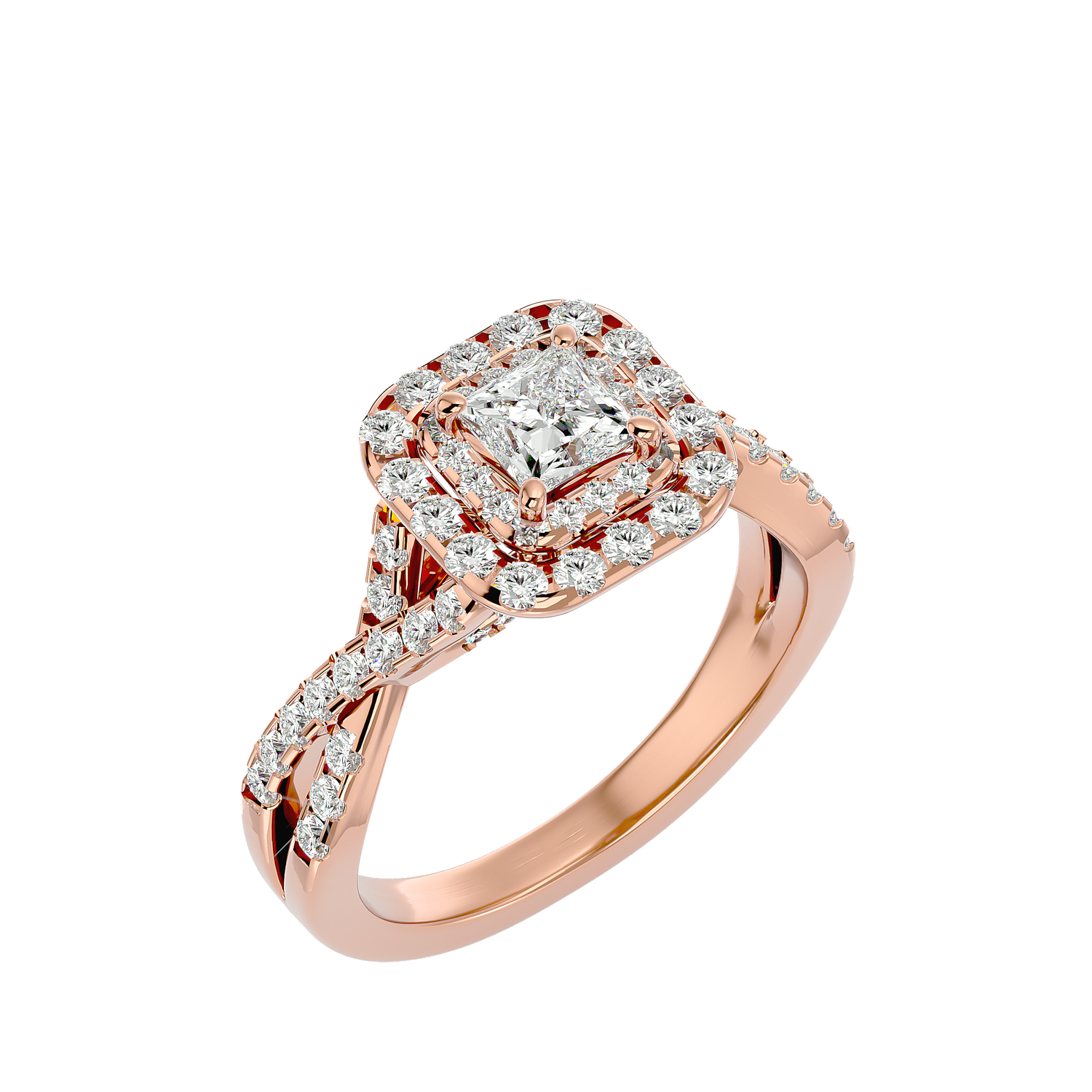 Giada Diamond Halo Ring