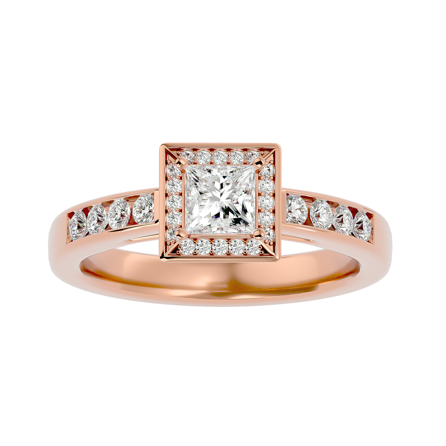 Henrietta Diamond Halo Ring