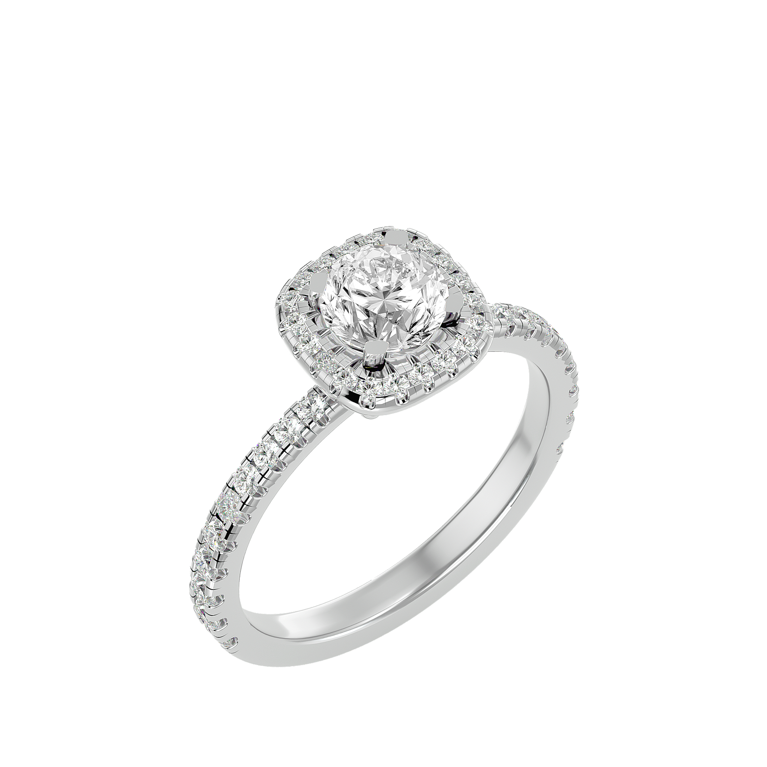 Jolie Diamond Halo Ring