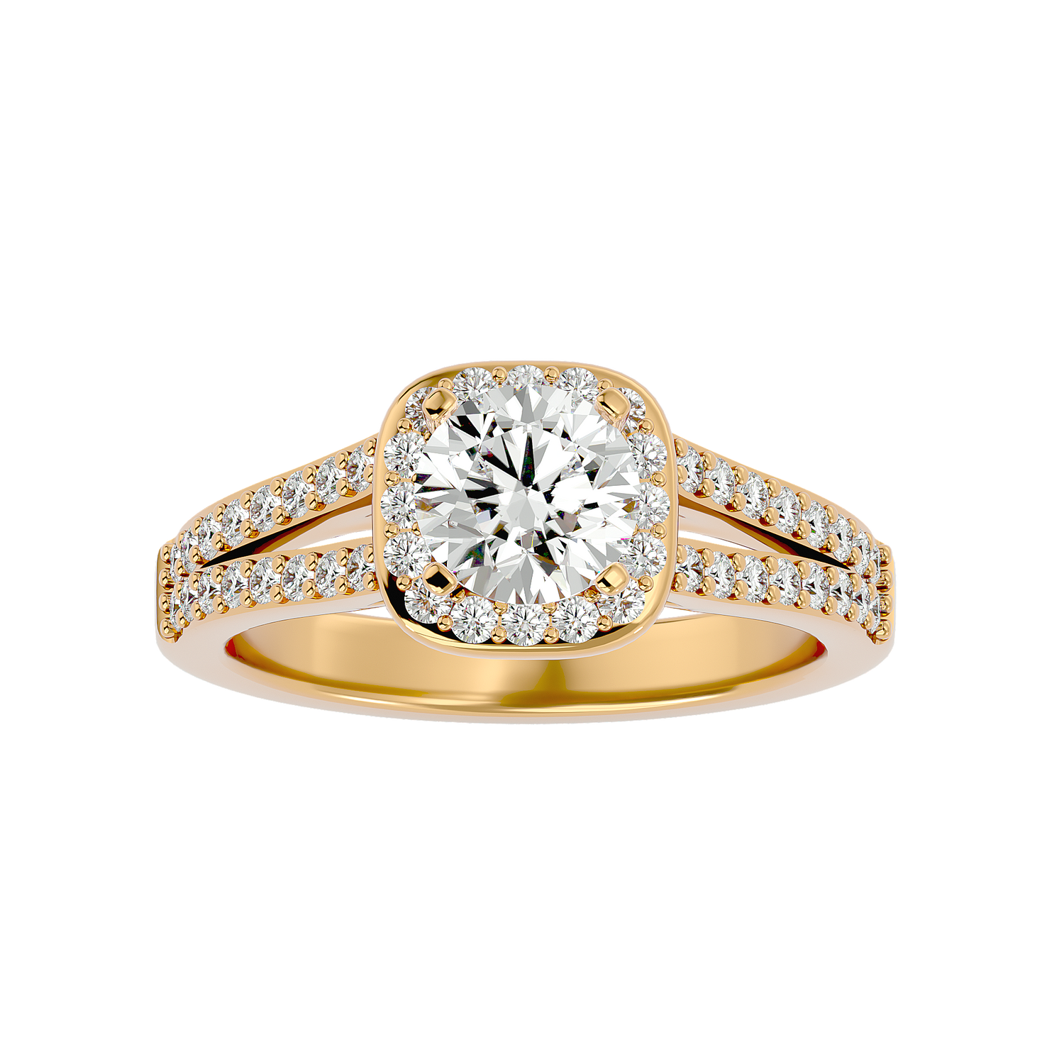 Juliet Diamond Halo Ring
