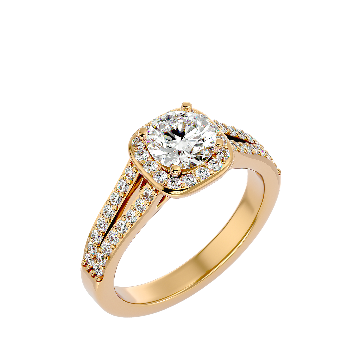 Juliet Diamond Halo Ring