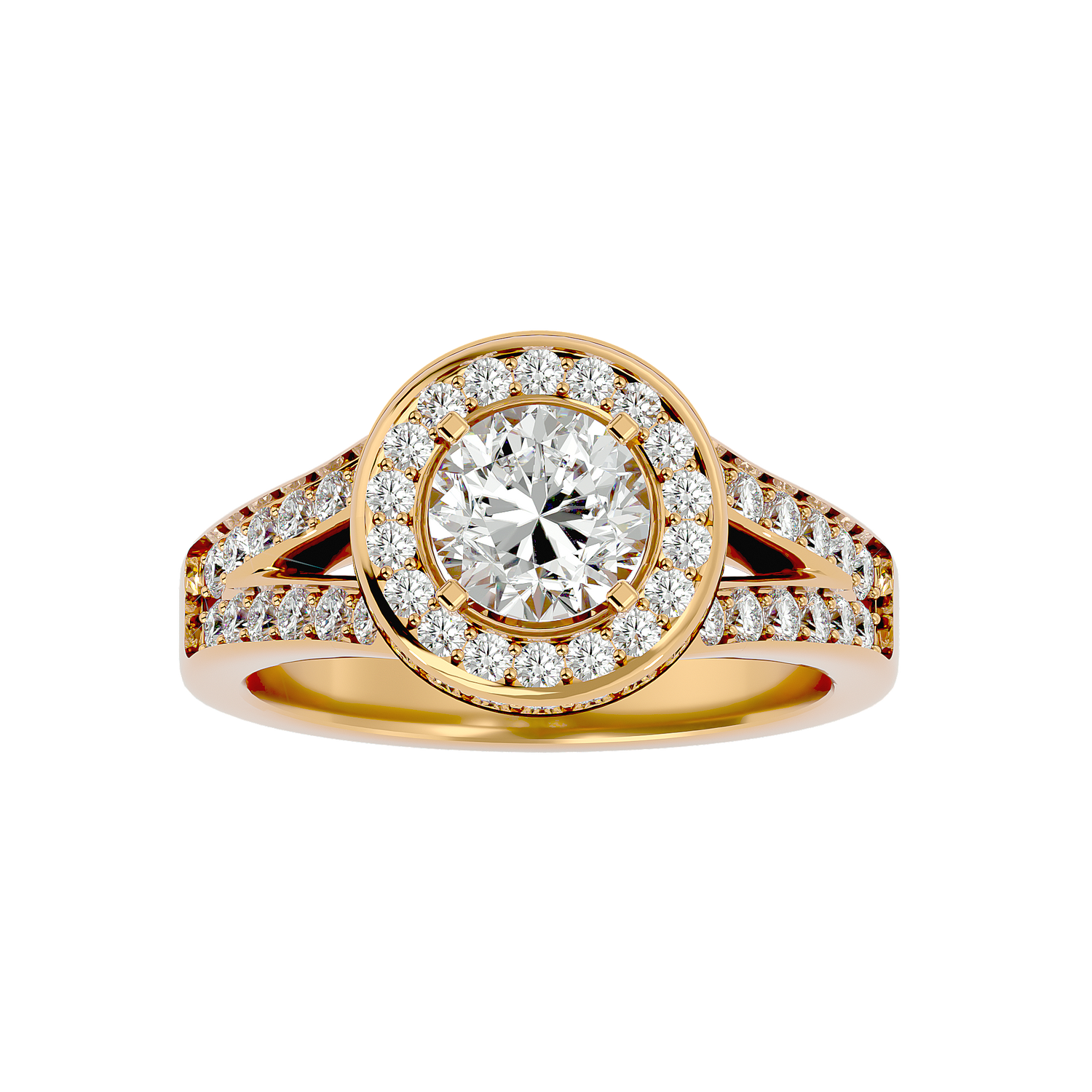 Luciana Diamond Halo Ring