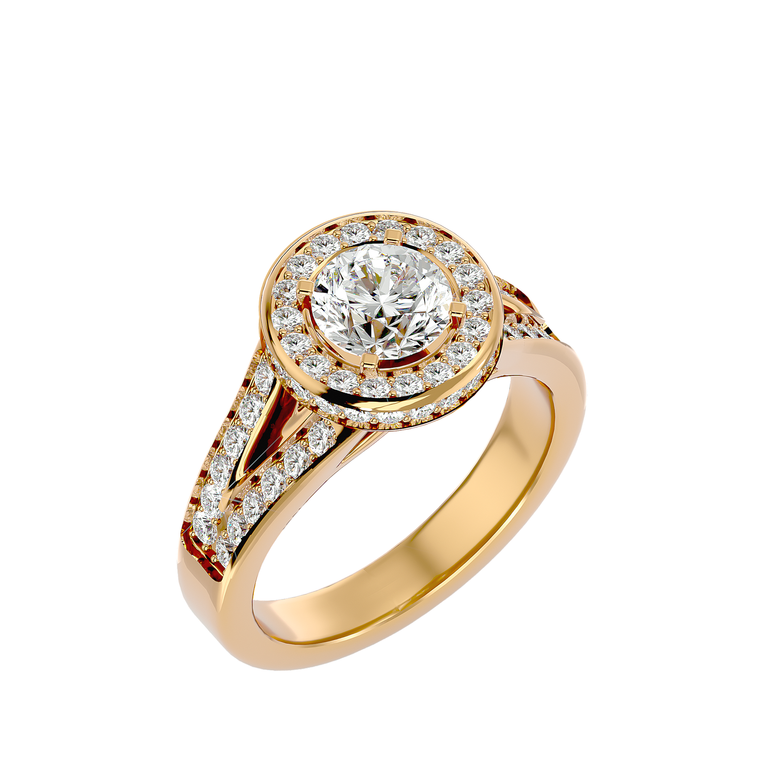 Luciana Diamond Halo Ring