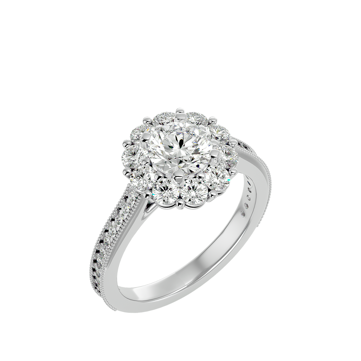 Margot Diamond Halo Ring