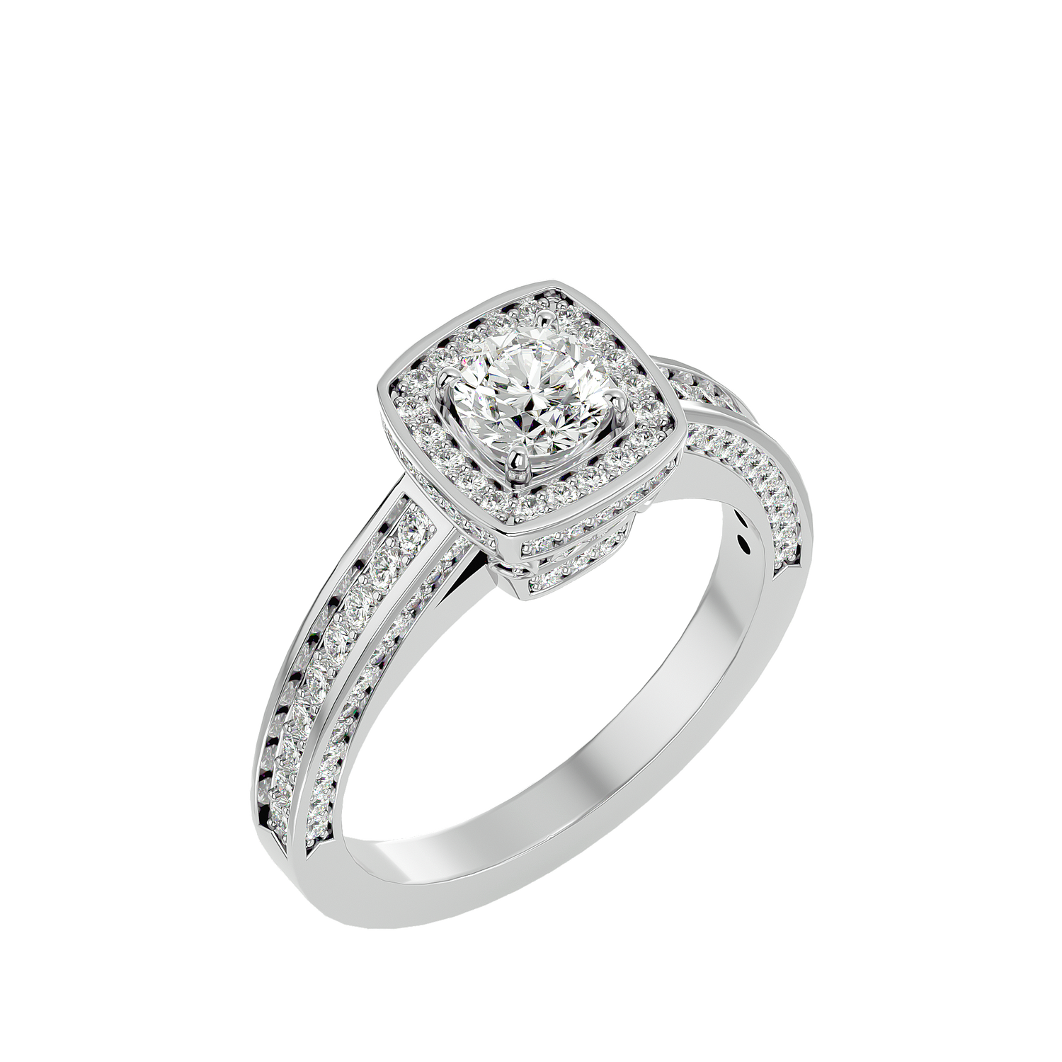 Octavia Diamond Halo Ring