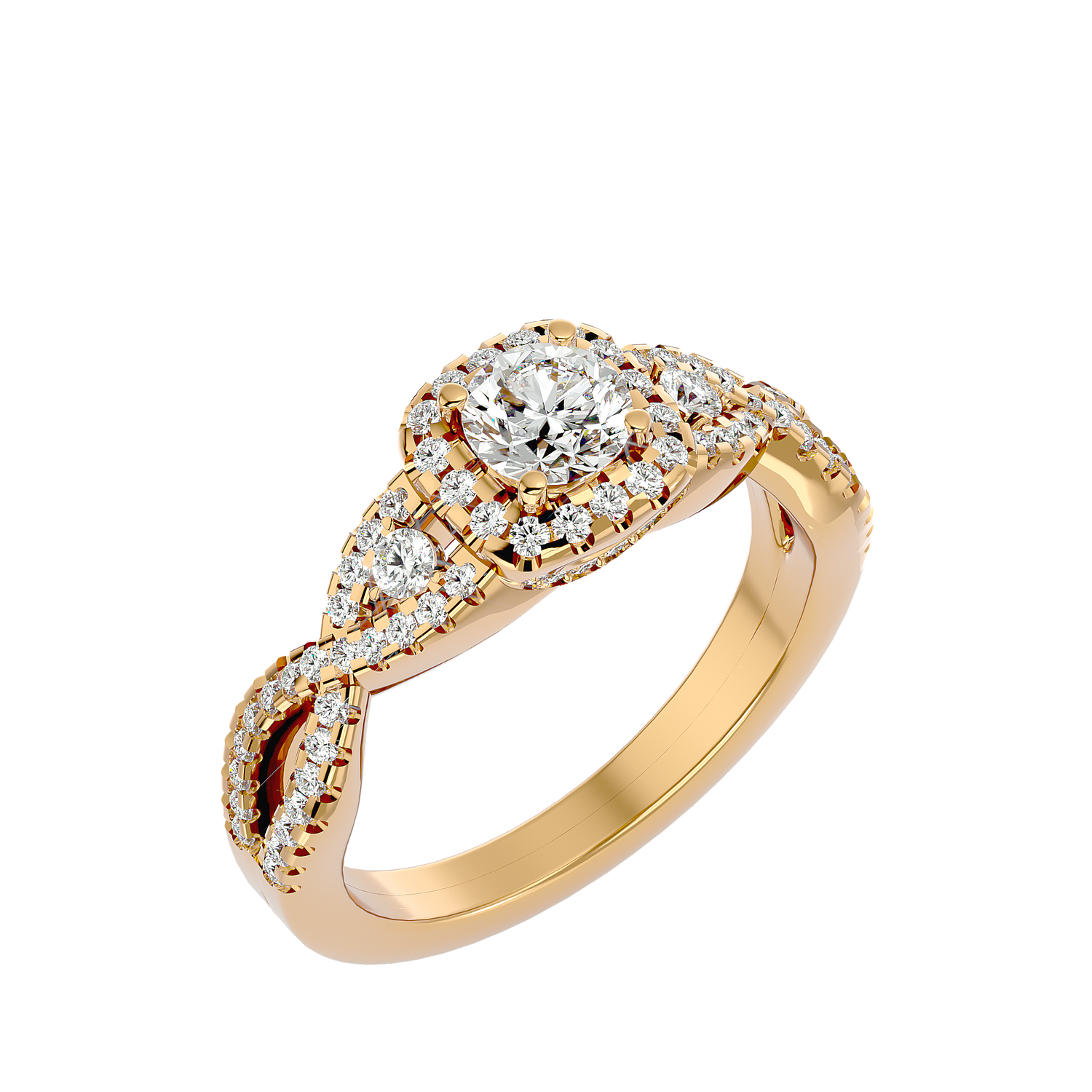 Odette Diamond Halo Ring