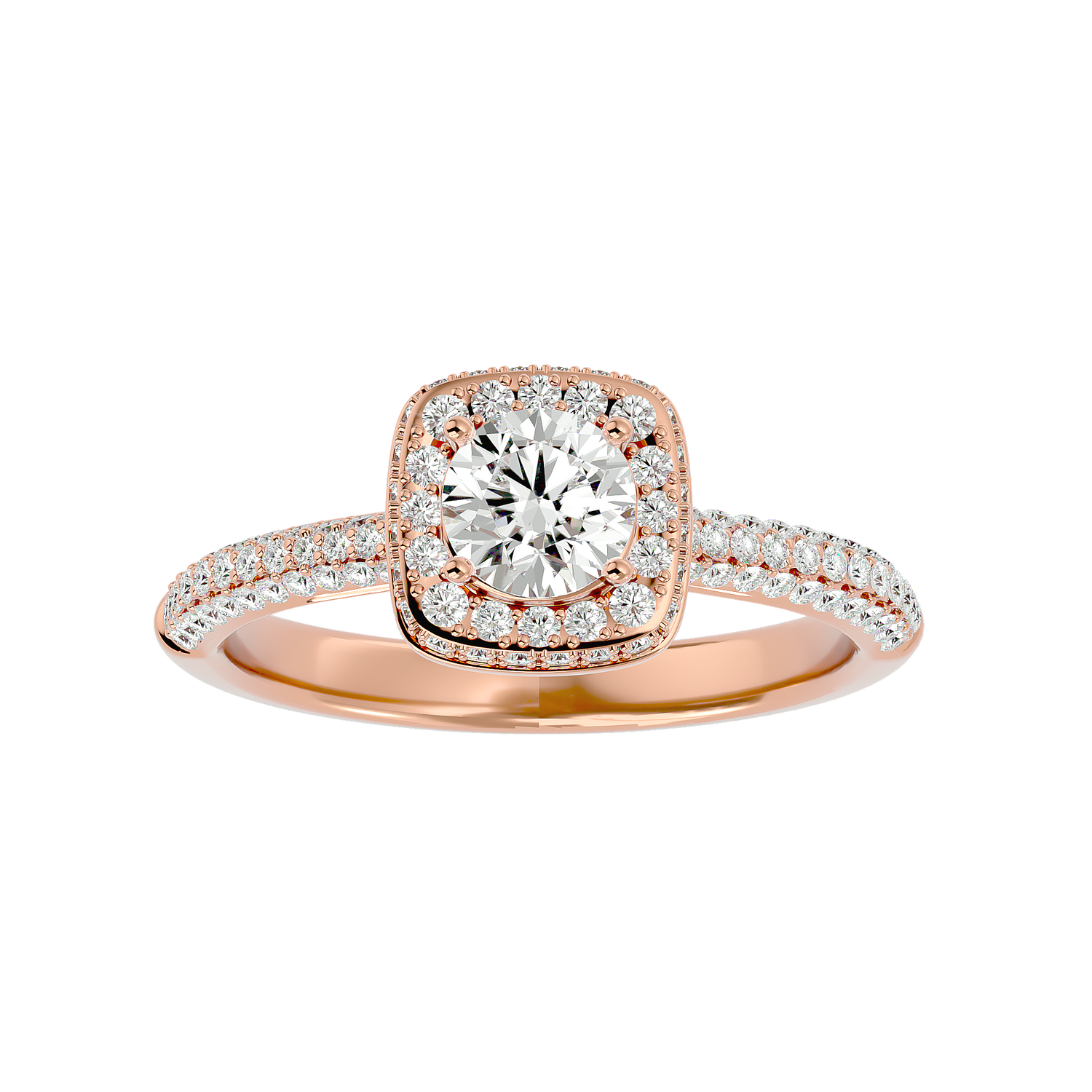 Serena Diamond Halo Ring