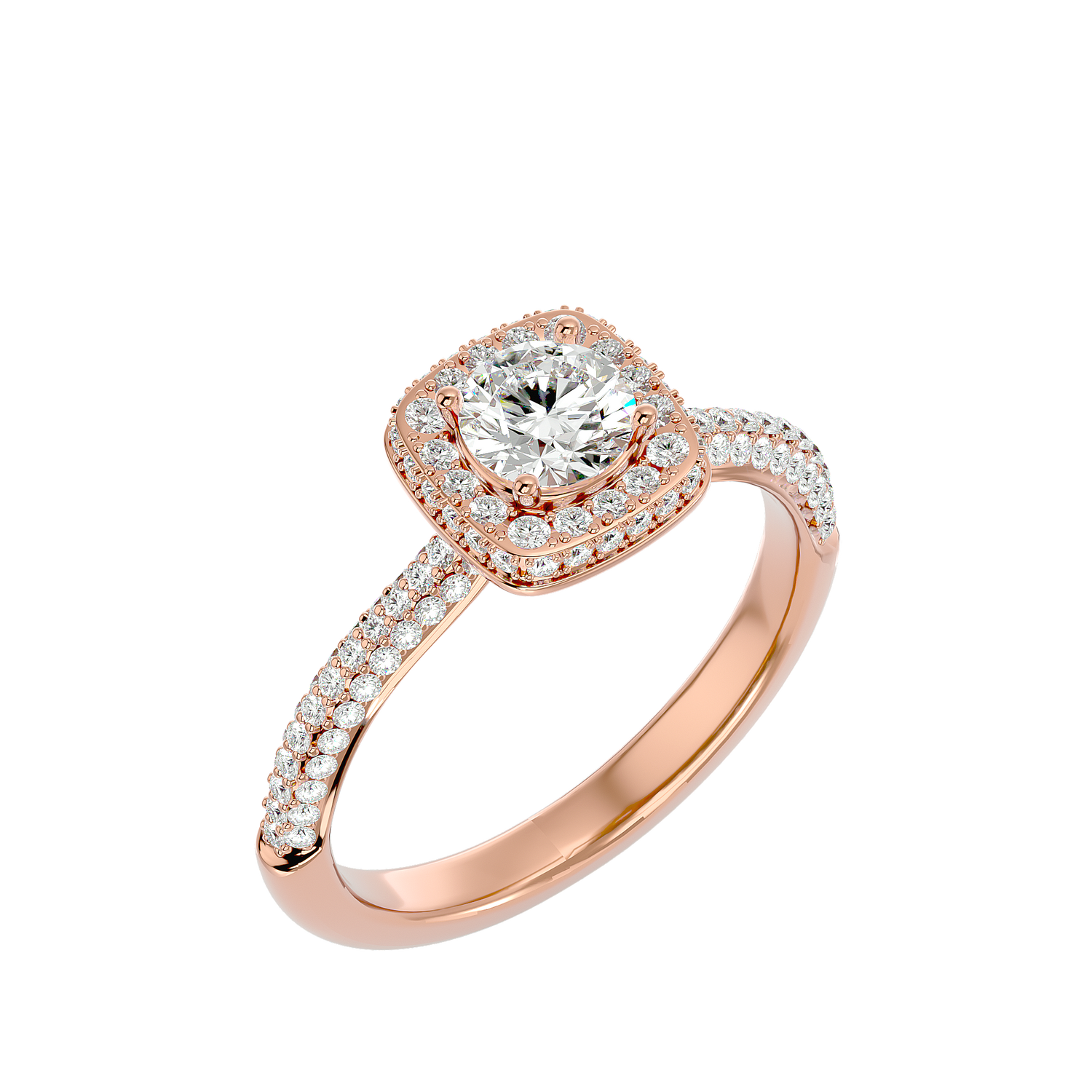 Serena Diamond Halo Ring