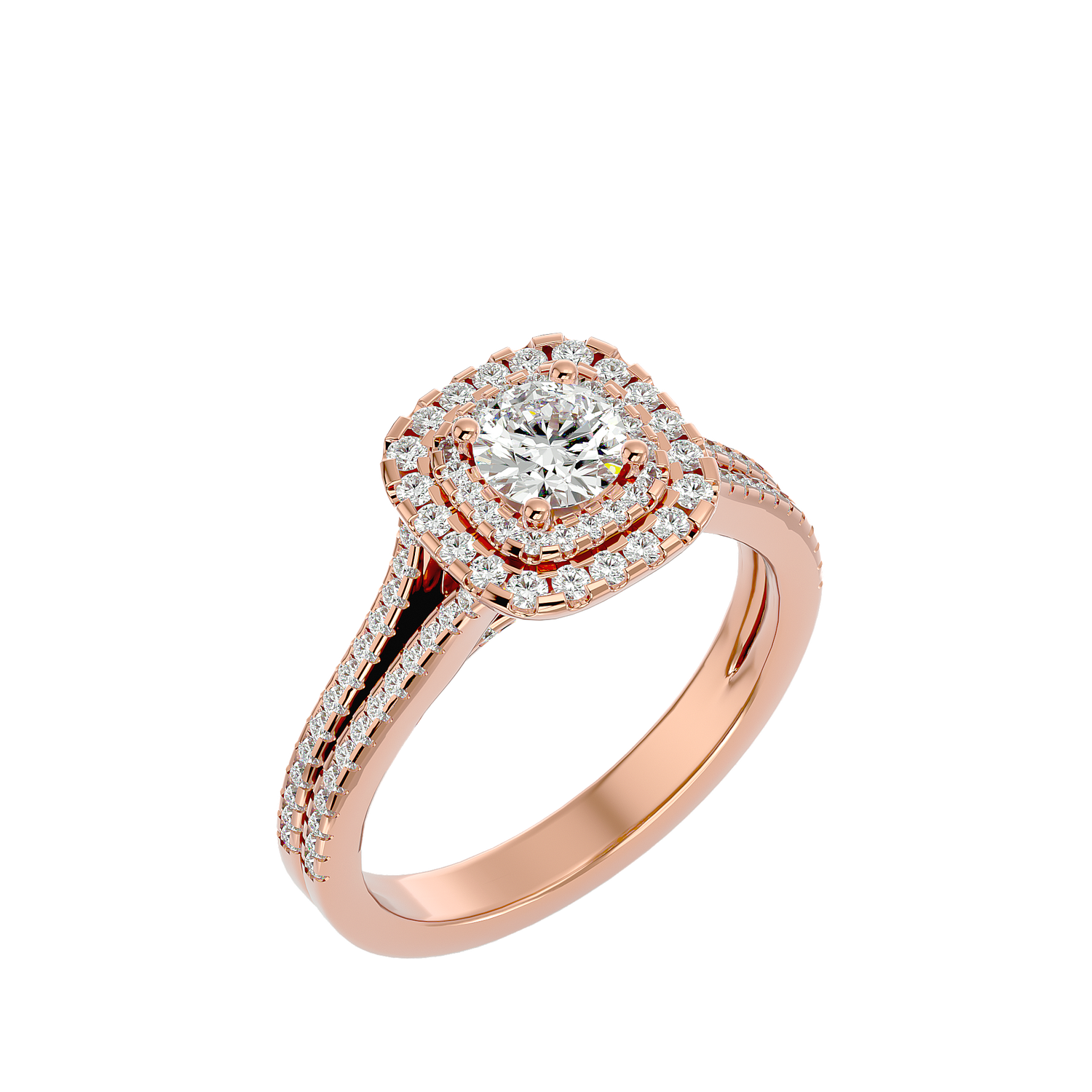 Amelia Diamond Halo Ring