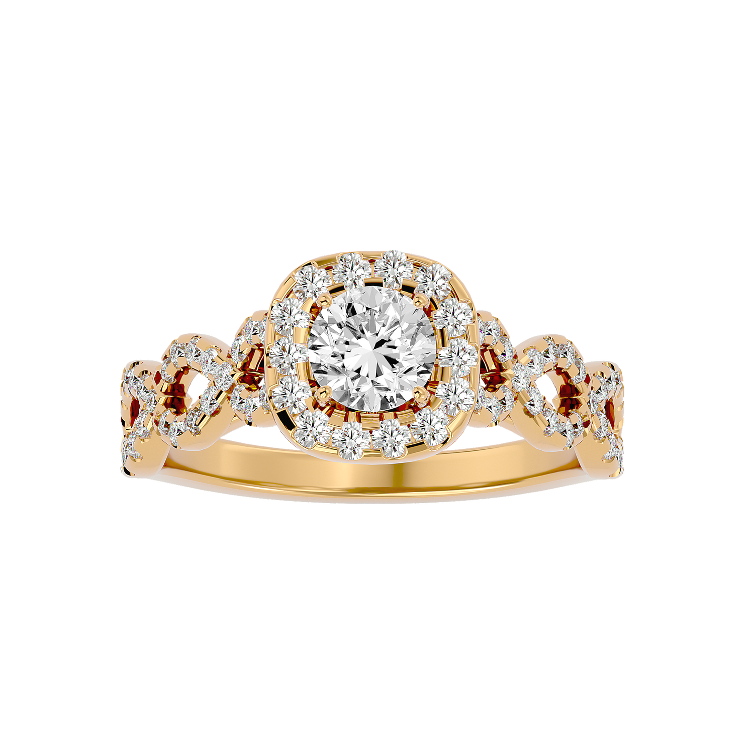 Harper Diamond Halo Ring