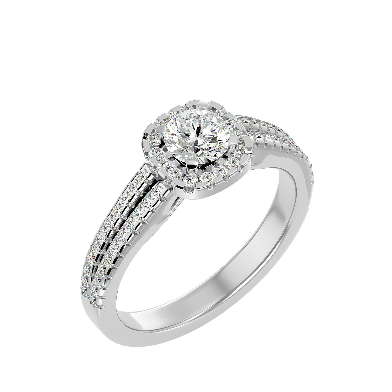 Abigail Diamond Halo Ring