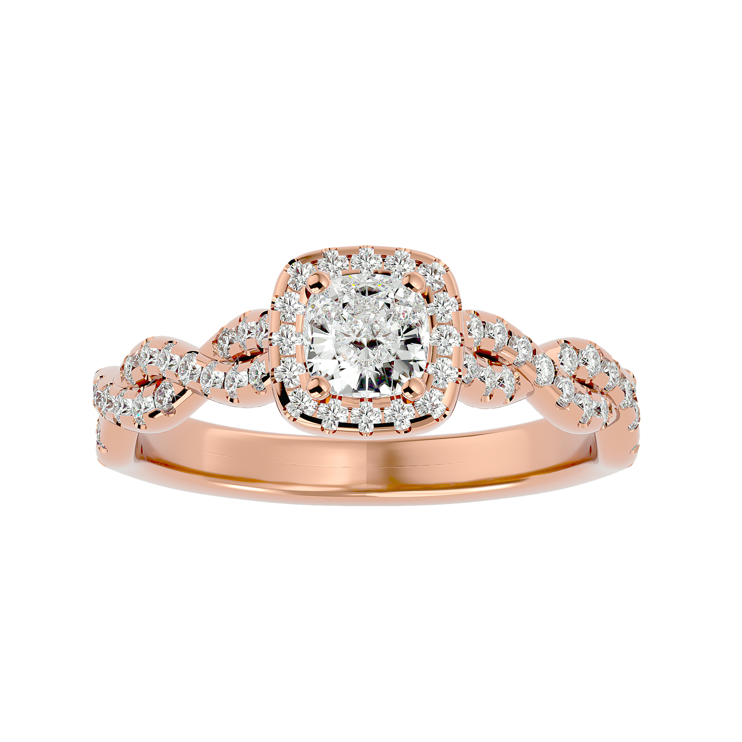 Mila Diamond Halo Ring