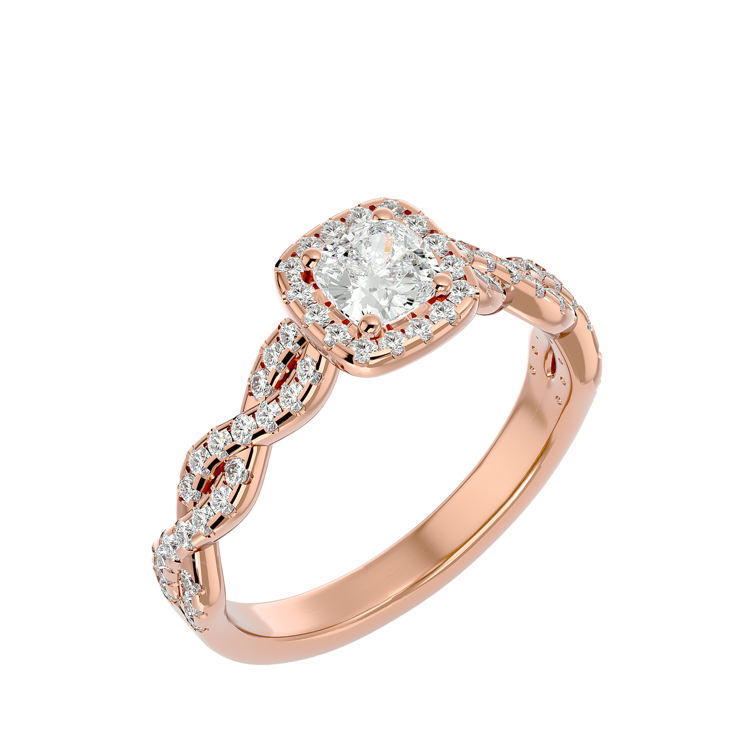 Mila Diamond Halo Ring