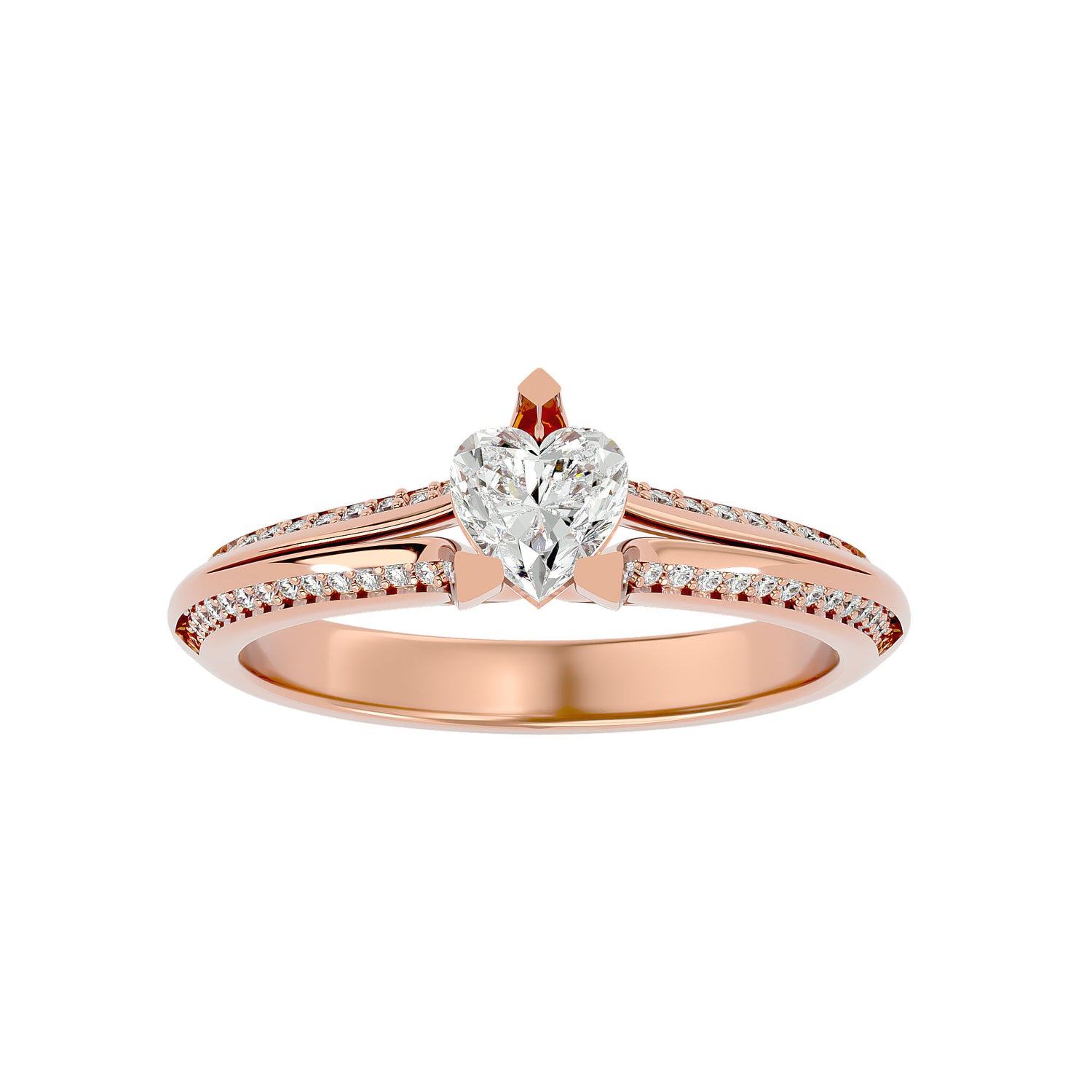 Liana Heart Solitaire Ring