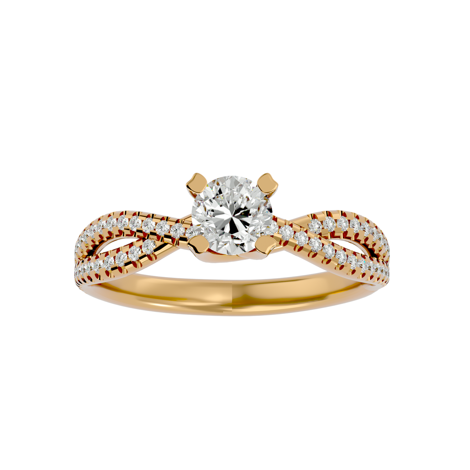 Cadence Round Solitaire Ring
