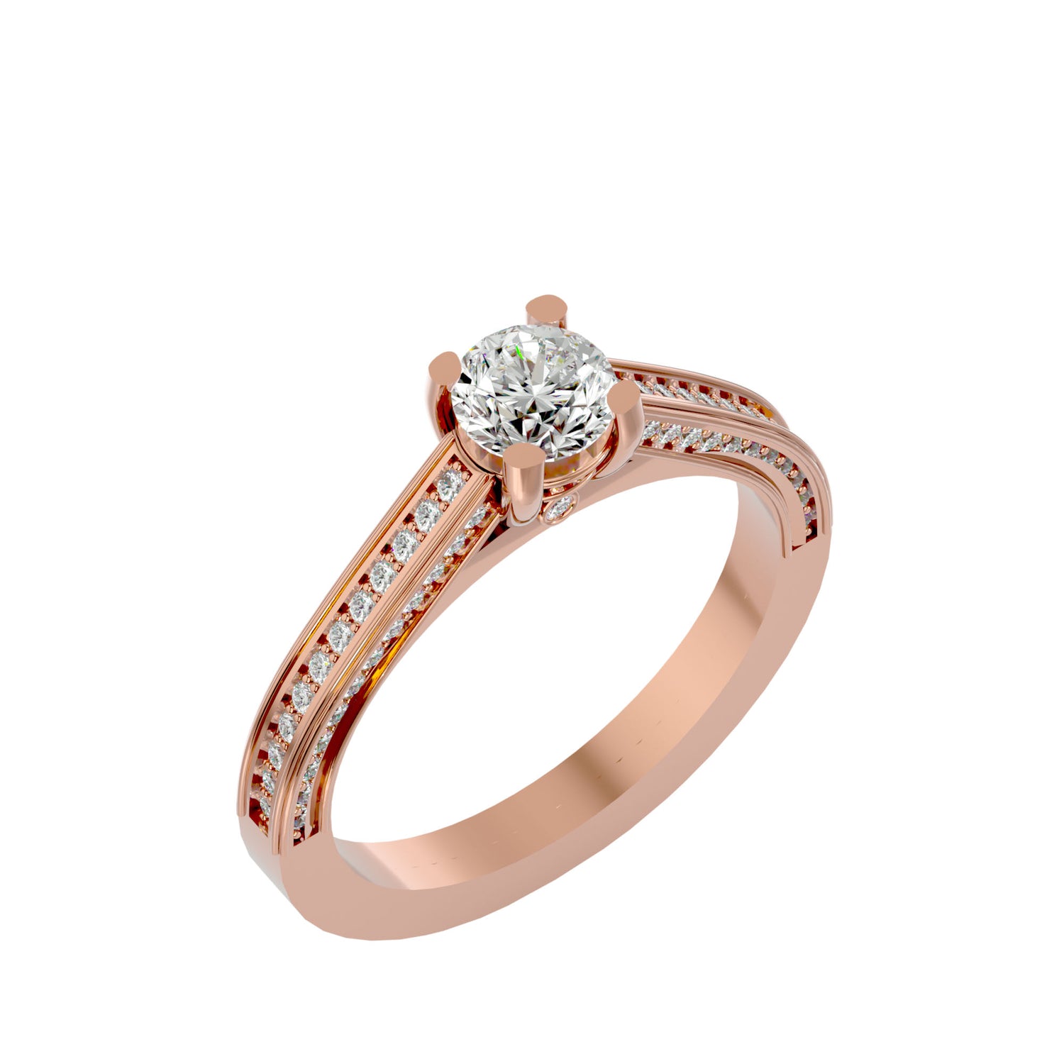 Sylvia Round Solitaire Ring