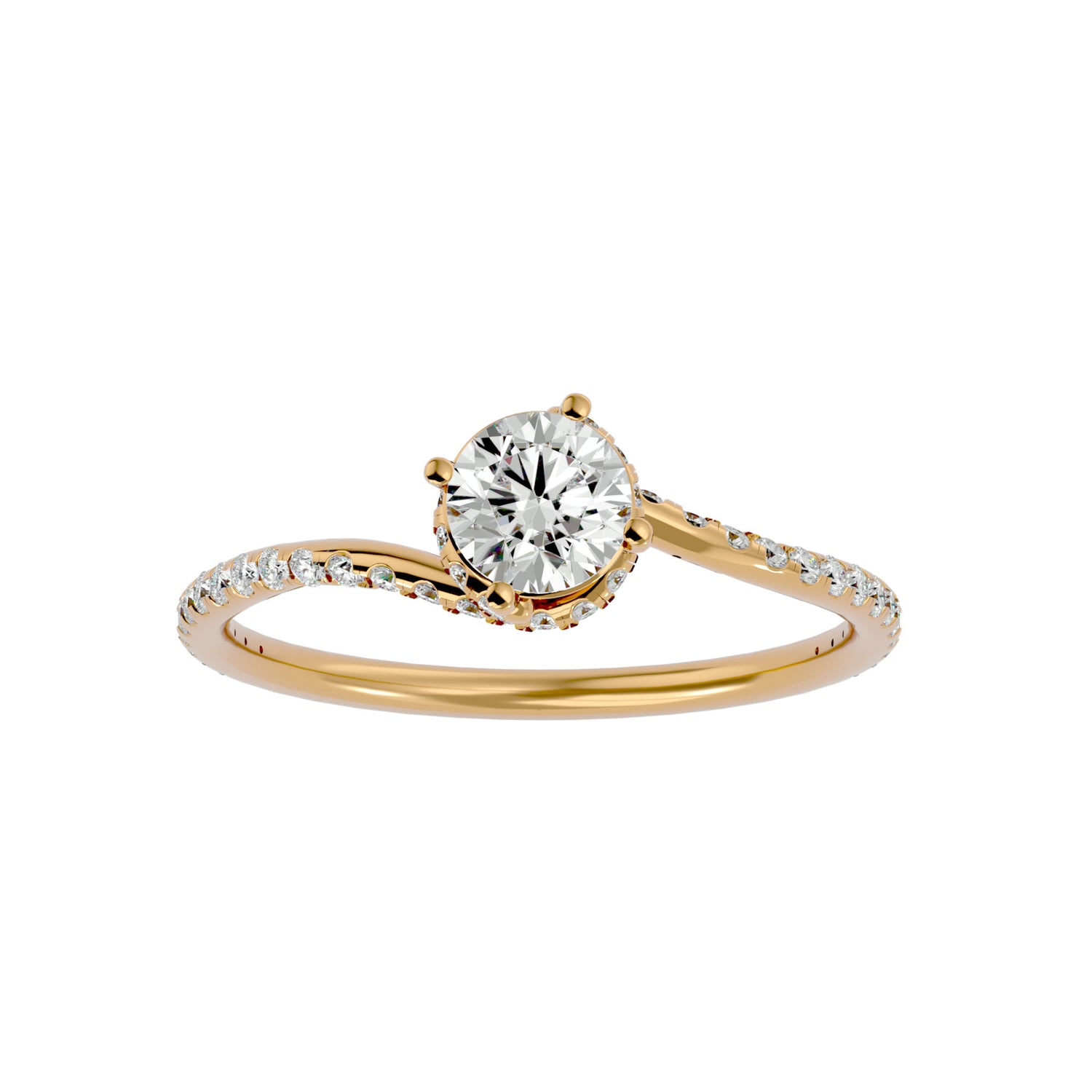 Myra Round Solitaire Ring