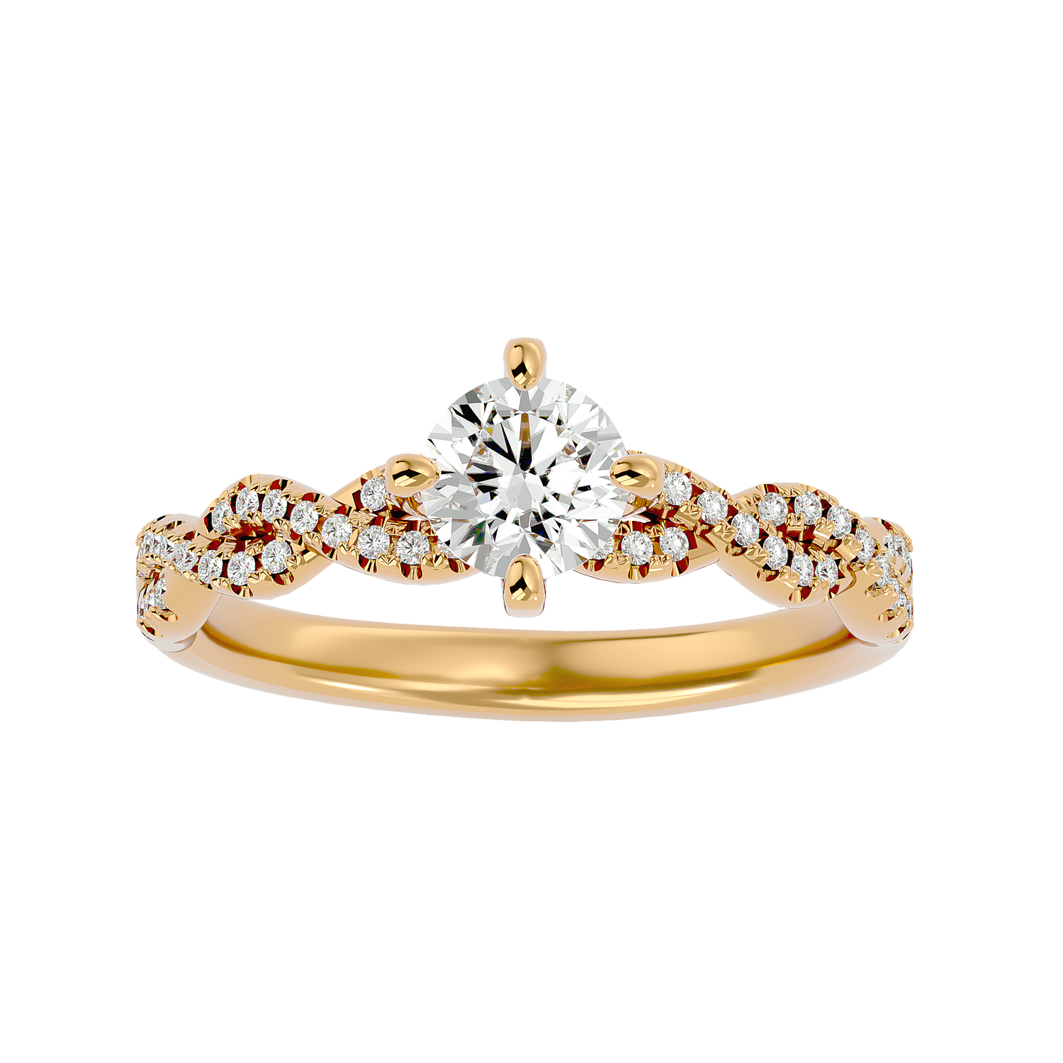 Elianna Round Solitaire Ring