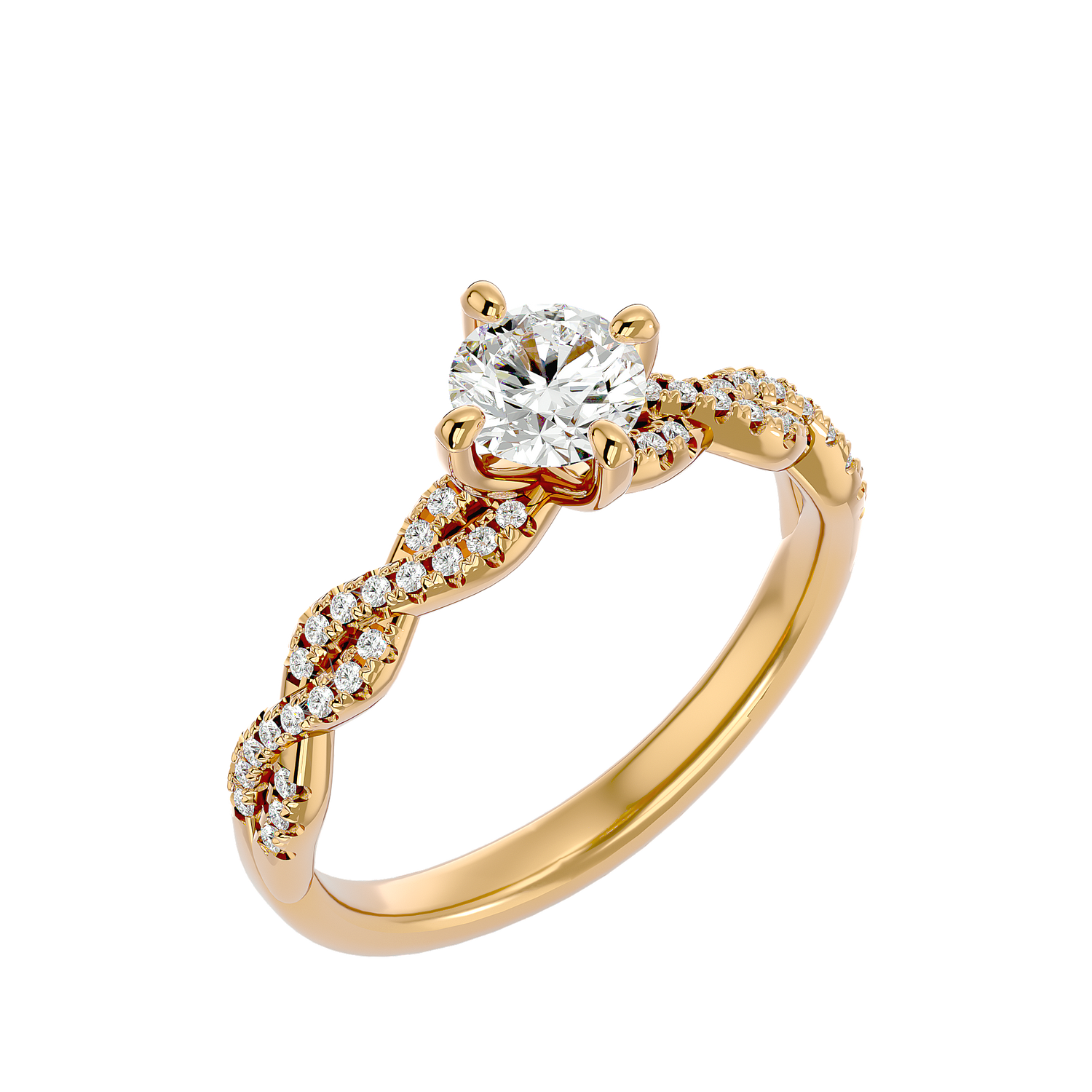 Elianna Round Solitaire Ring