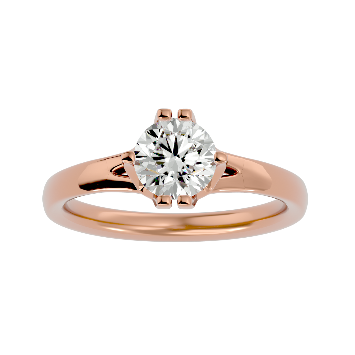Alianna Round Solitaire Ring