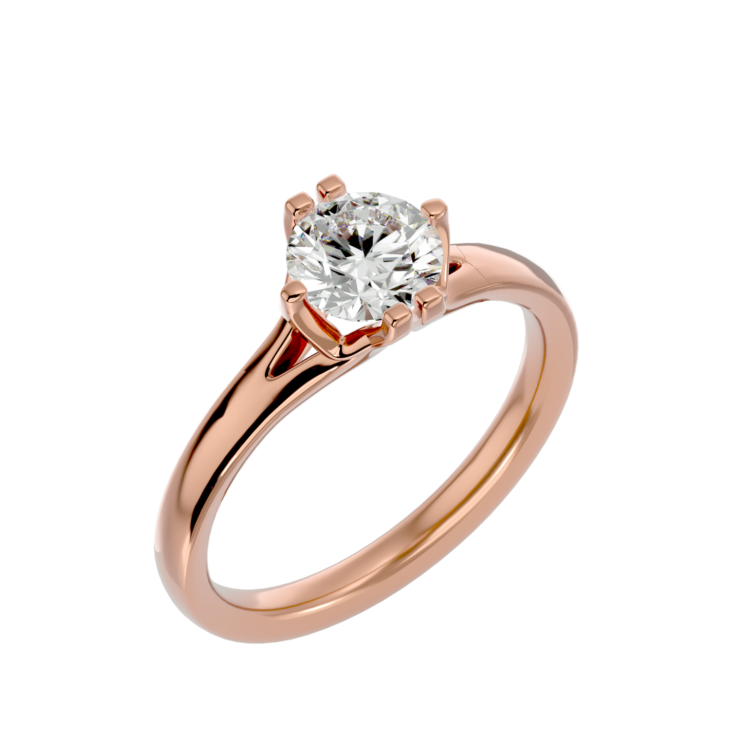 Alianna Round Solitaire Ring