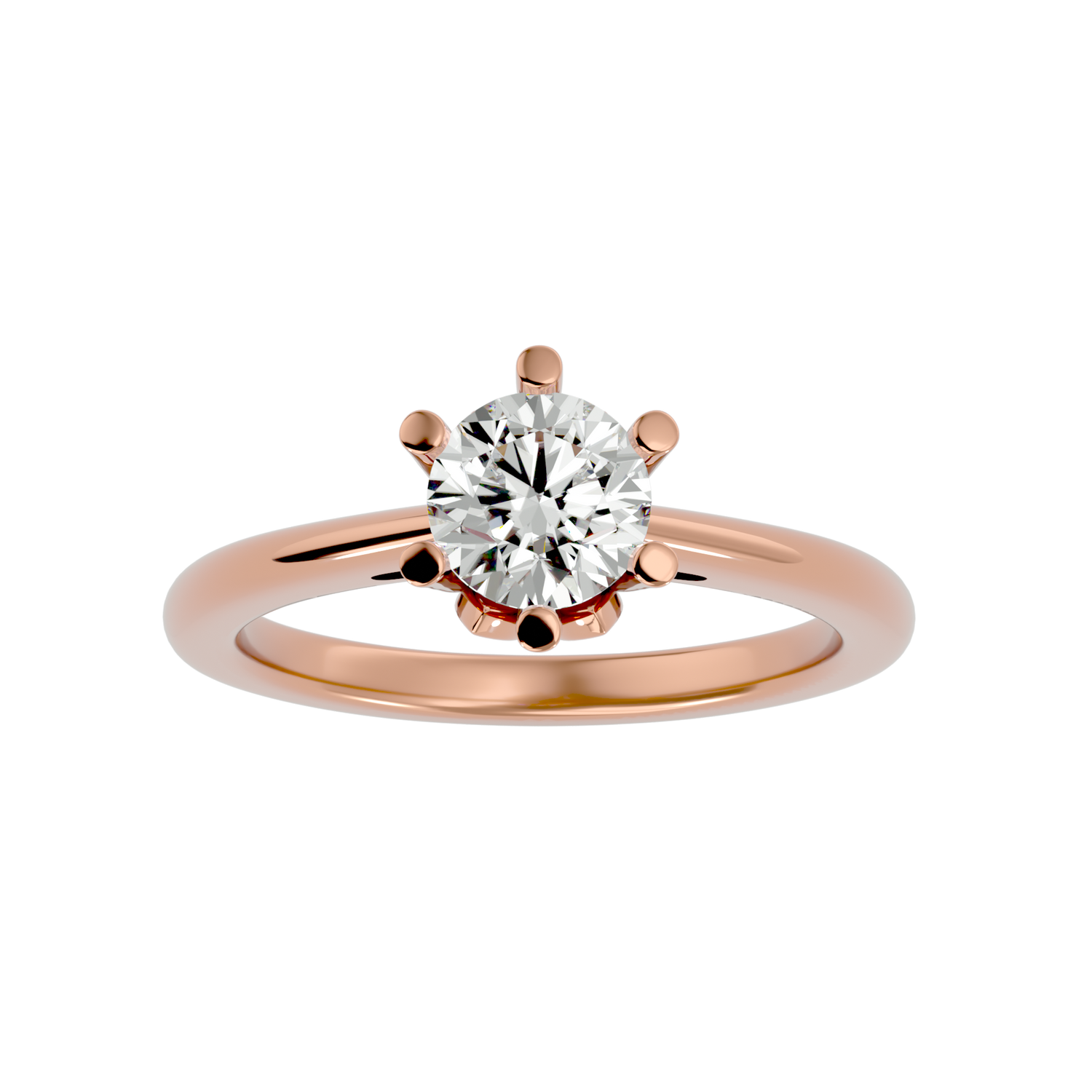 Noor Round Solitaire Ring