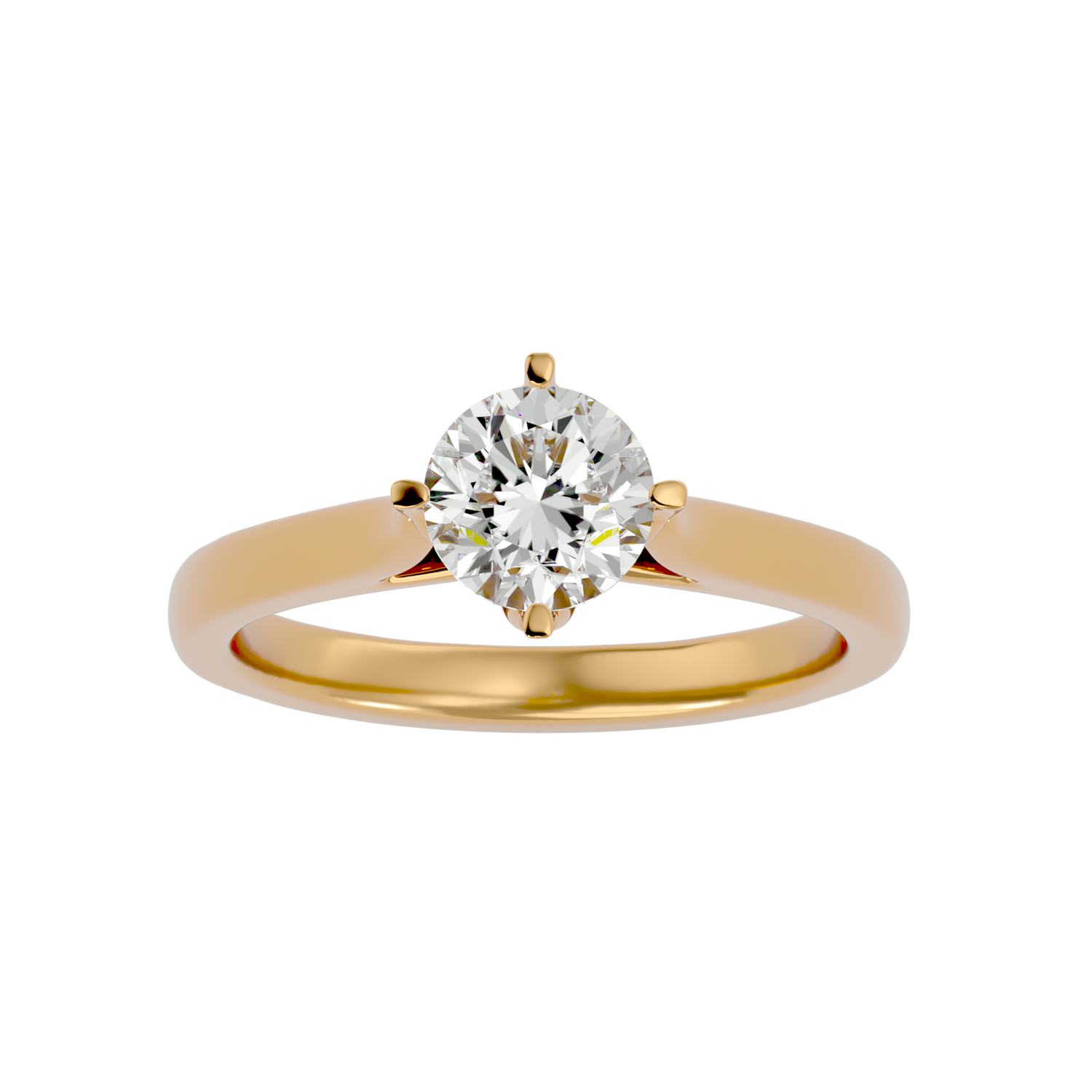 Adalee Round Solitaire Ring