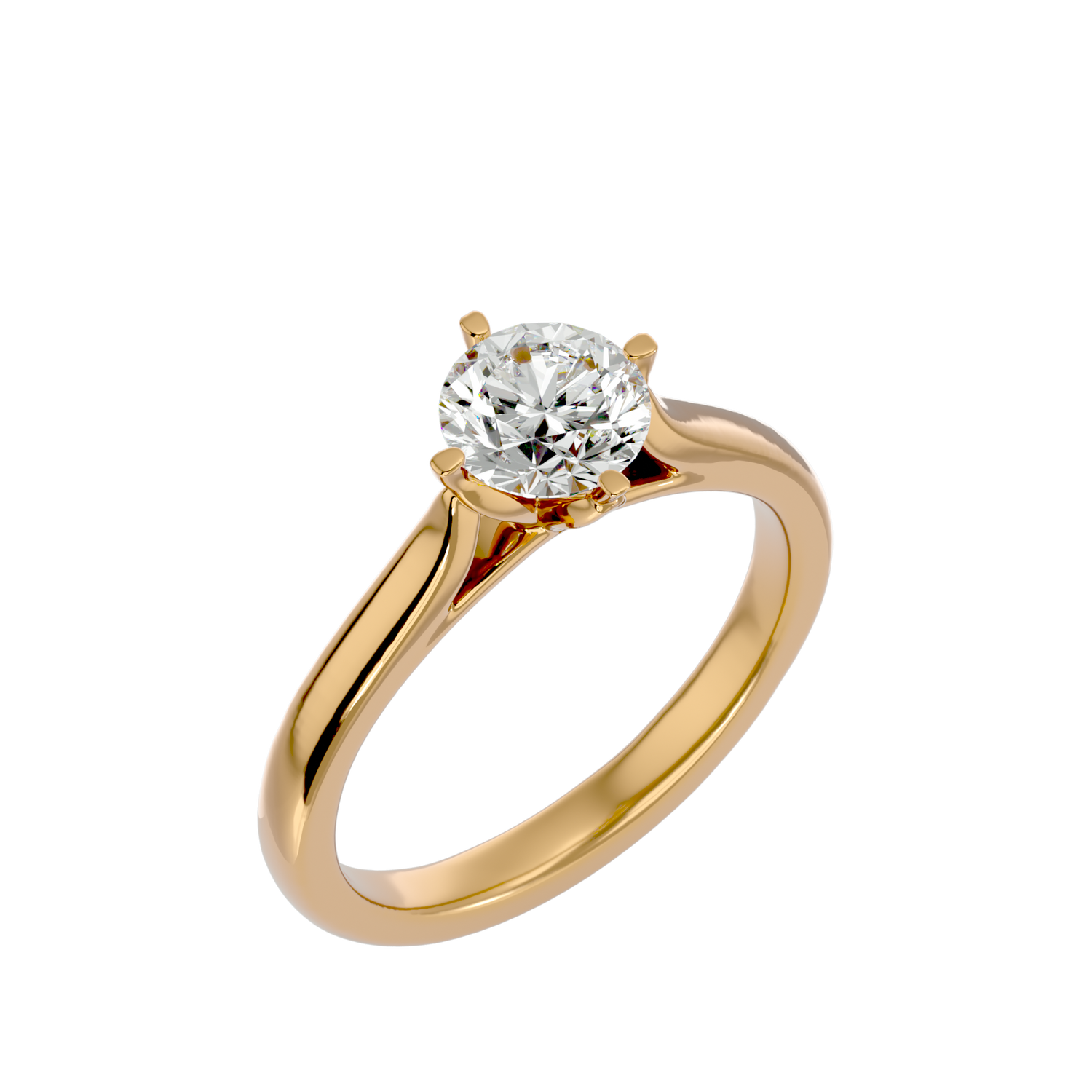 Adalee Round Solitaire Ring