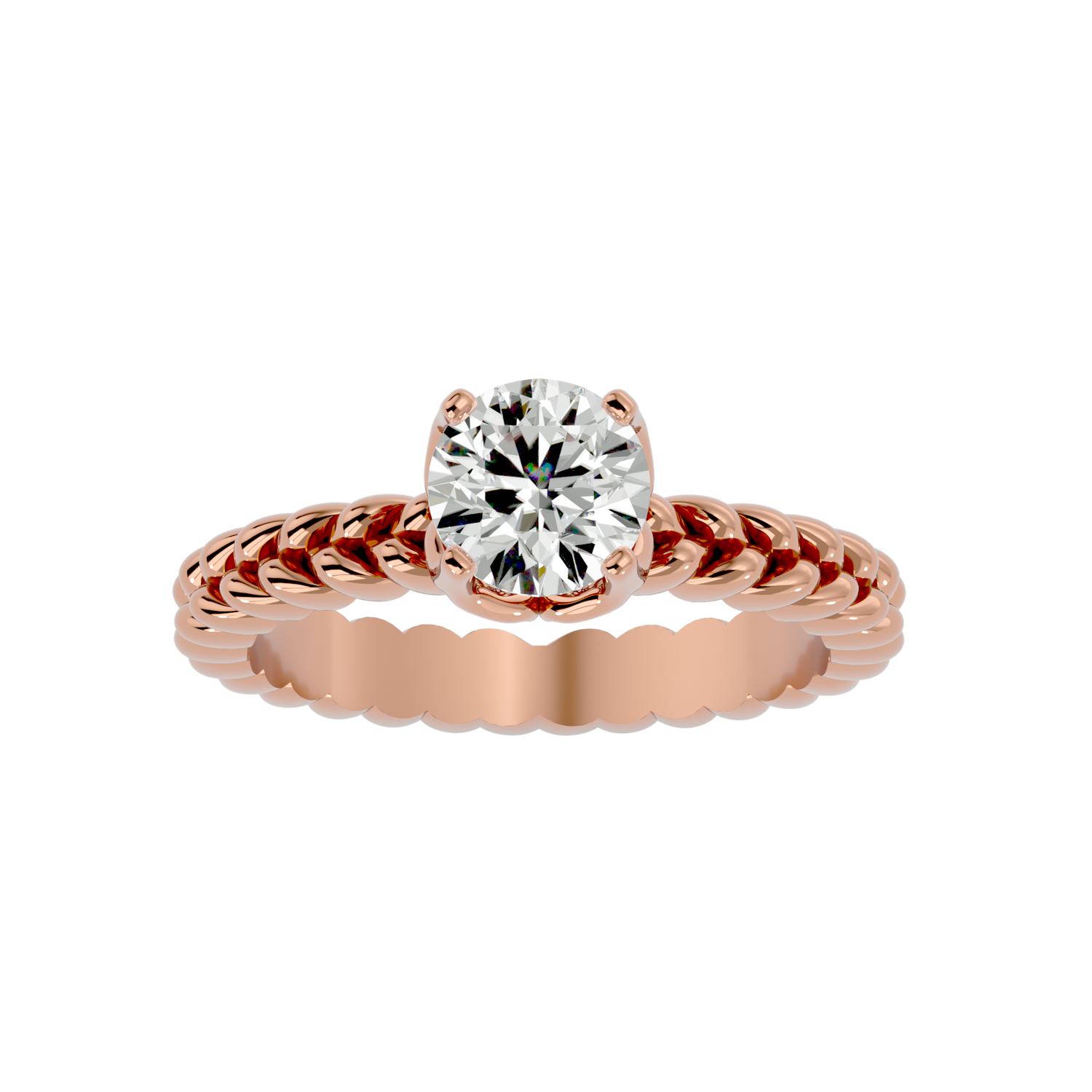 Oaklee Round Solitaire Ring