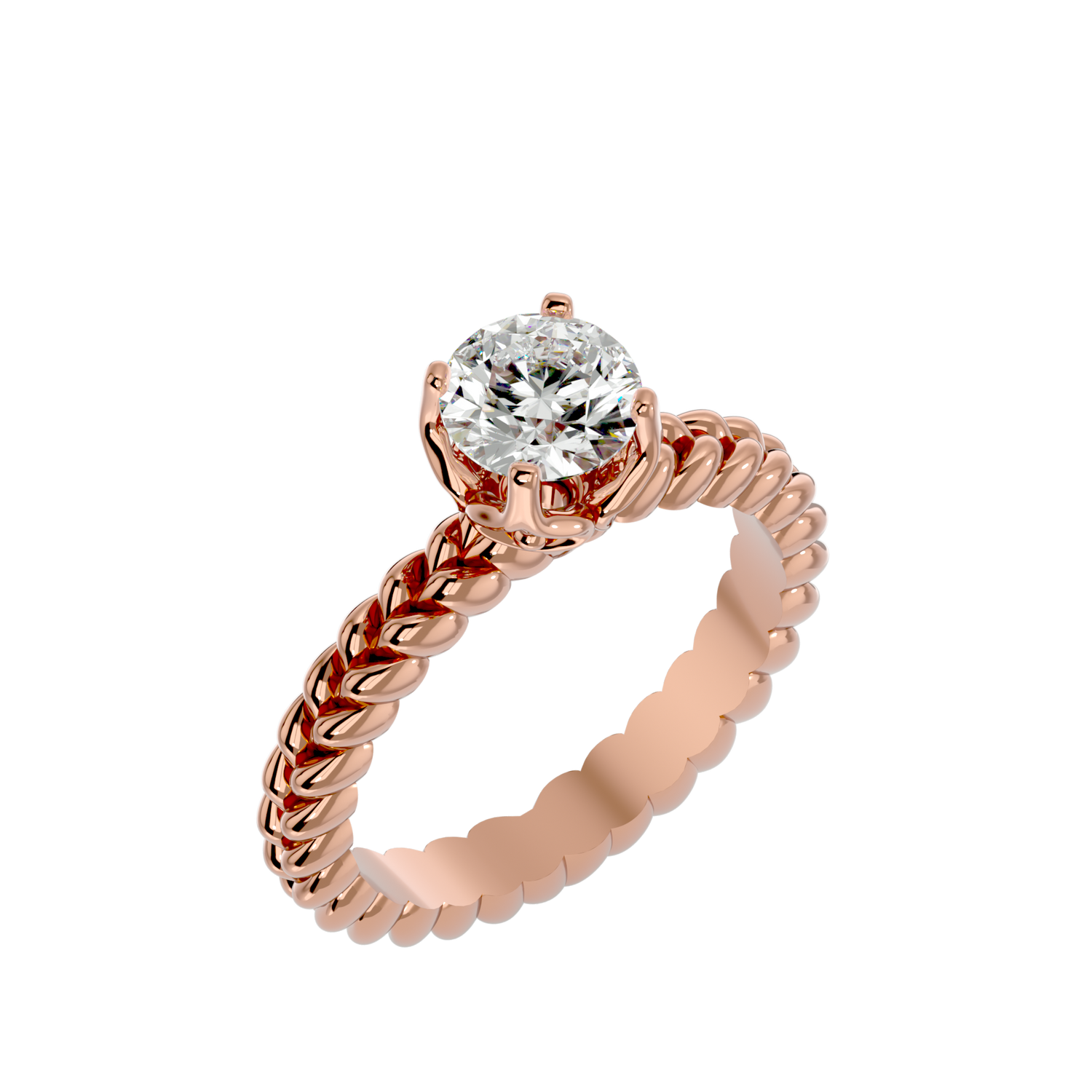 Oaklee Round Solitaire Ring