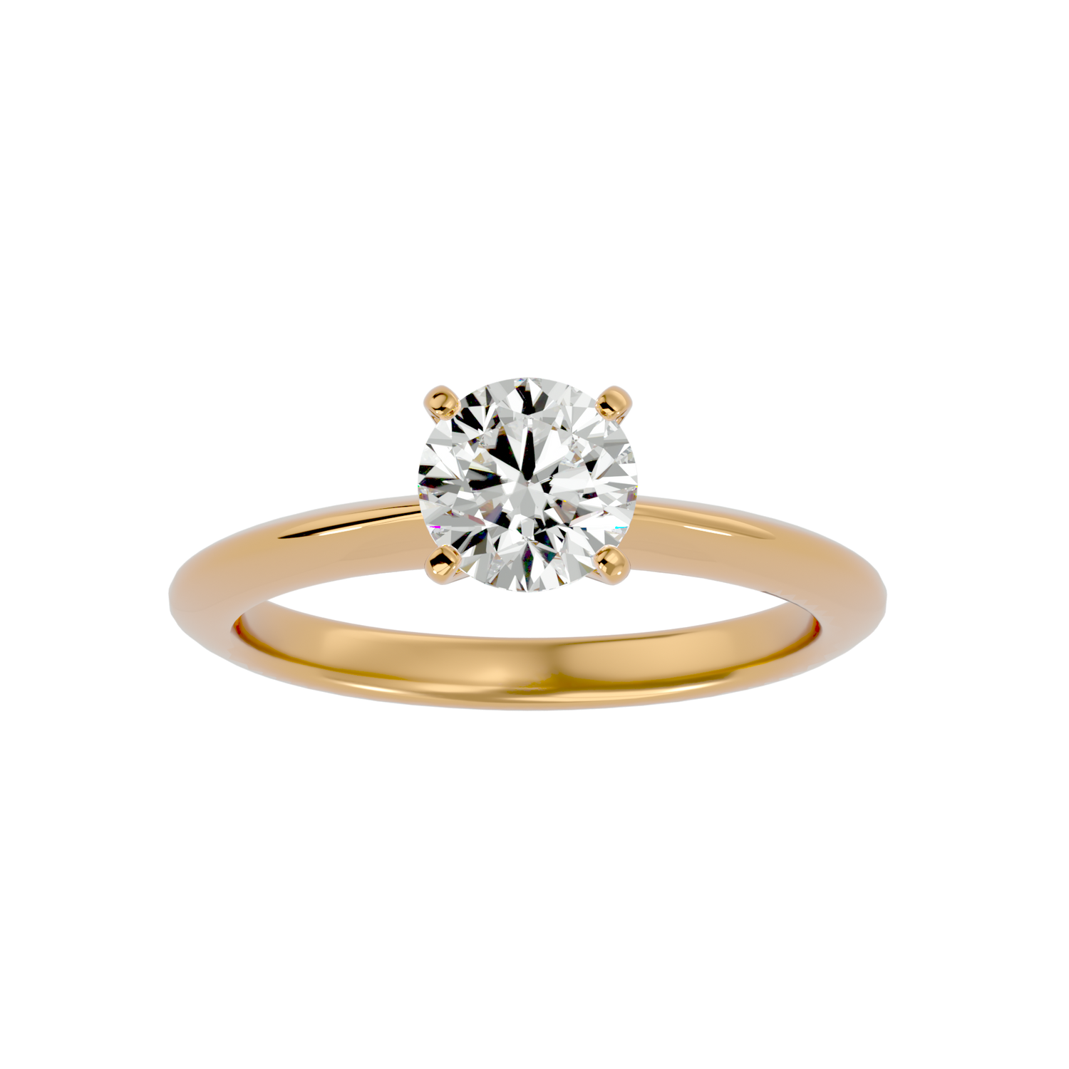 Jaycee Round Solitaire Ring