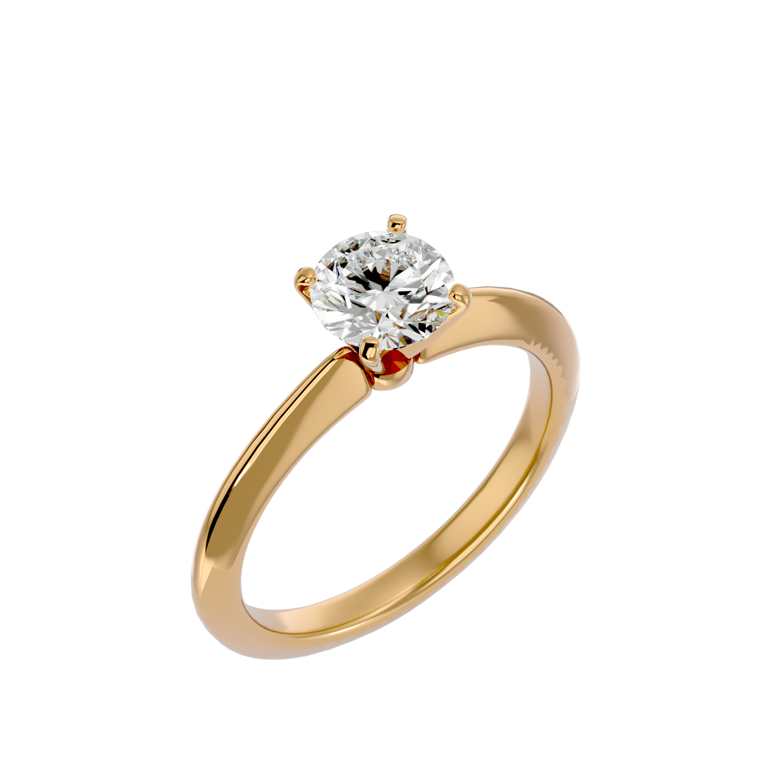 Jaycee Round Solitaire Ring