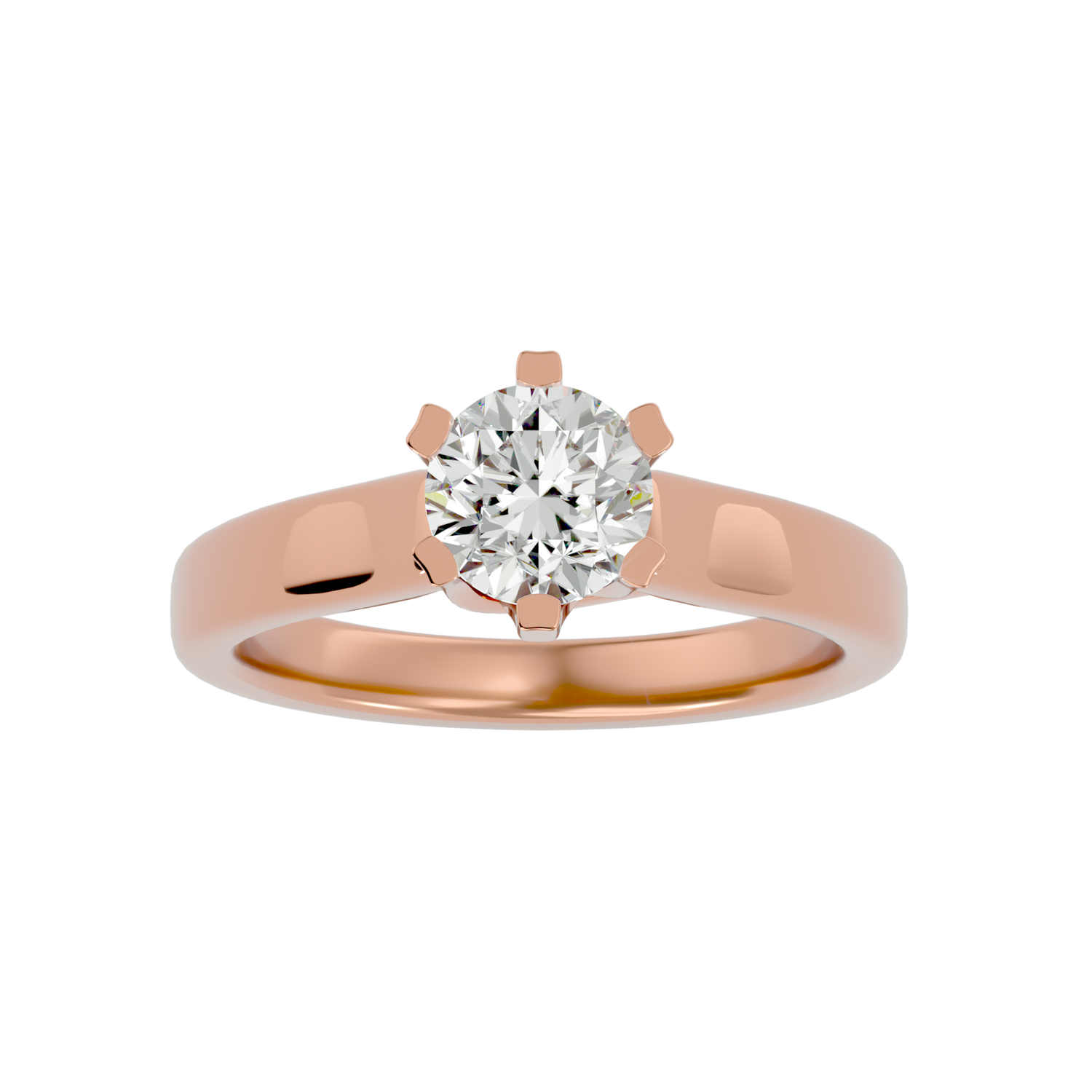 Belle Round Solitaire Ring