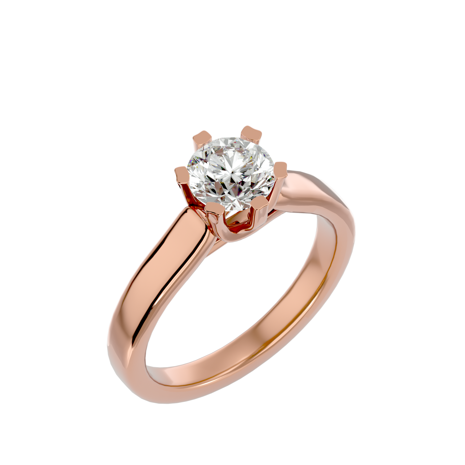 Belle Round Solitaire Ring