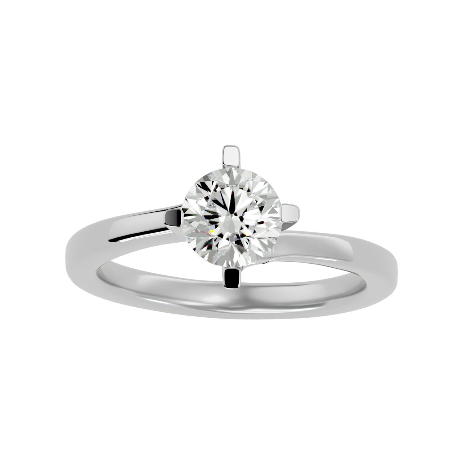 Della Round Solitaire Ring