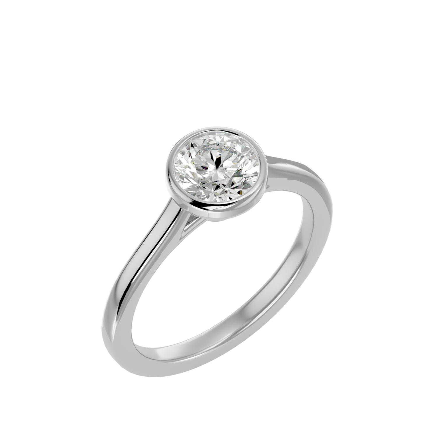Sky Round Solitaire Ring