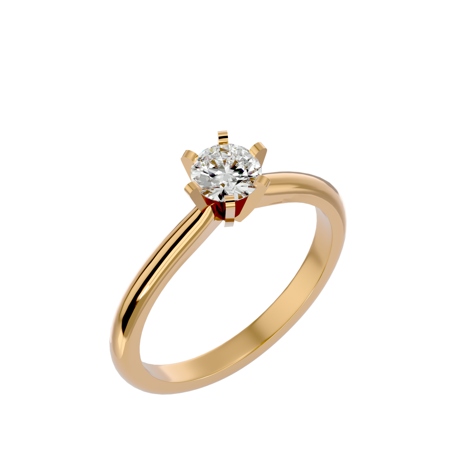 Rosalyn Round Solitaire Ring